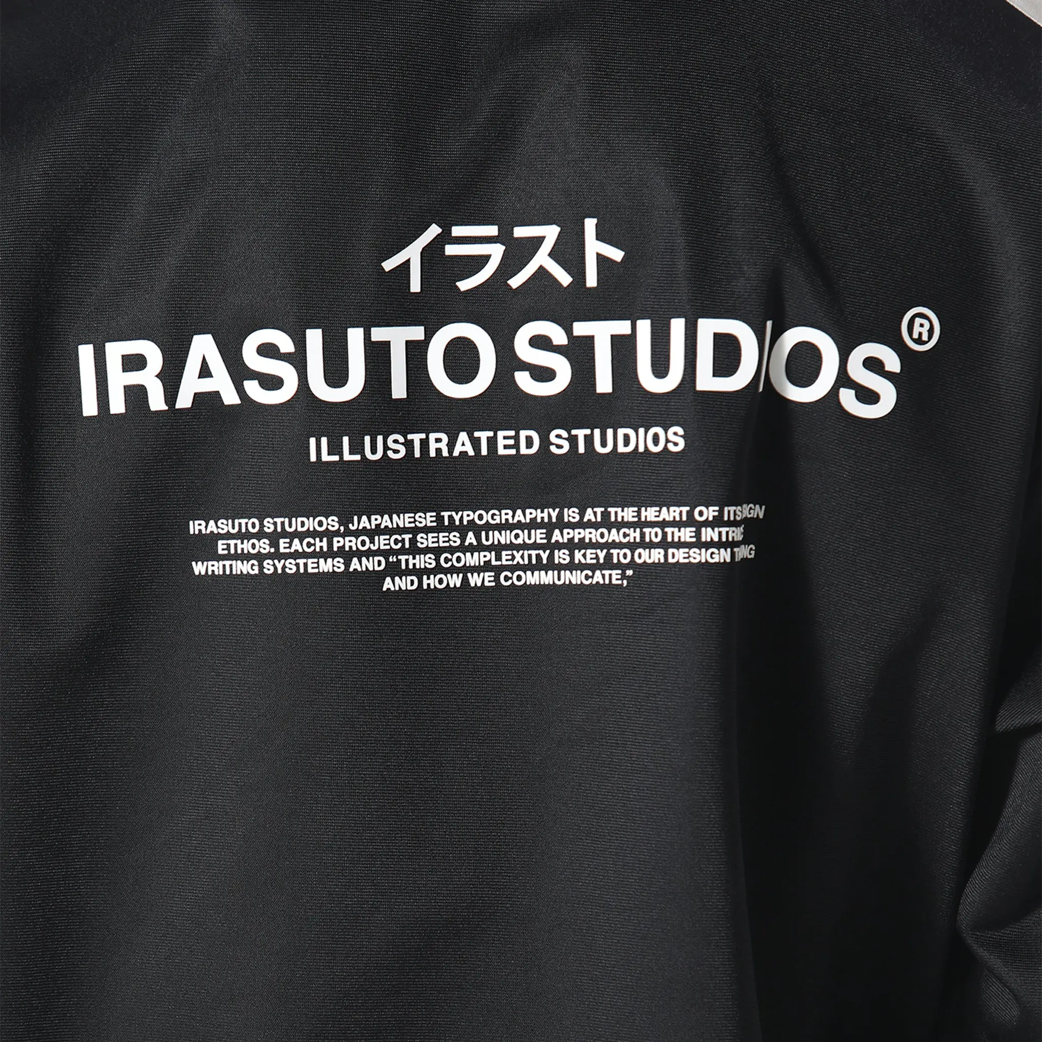 DEetailed View of Irasuto Studios Tricote Black Hoodie 5060615209392