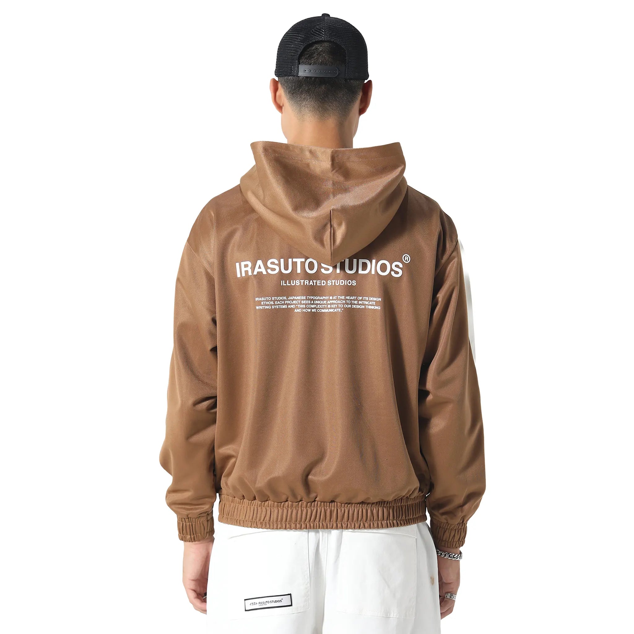 Back View of Irasuto Studios Tricote Tobacco Hoodie 5060615209538