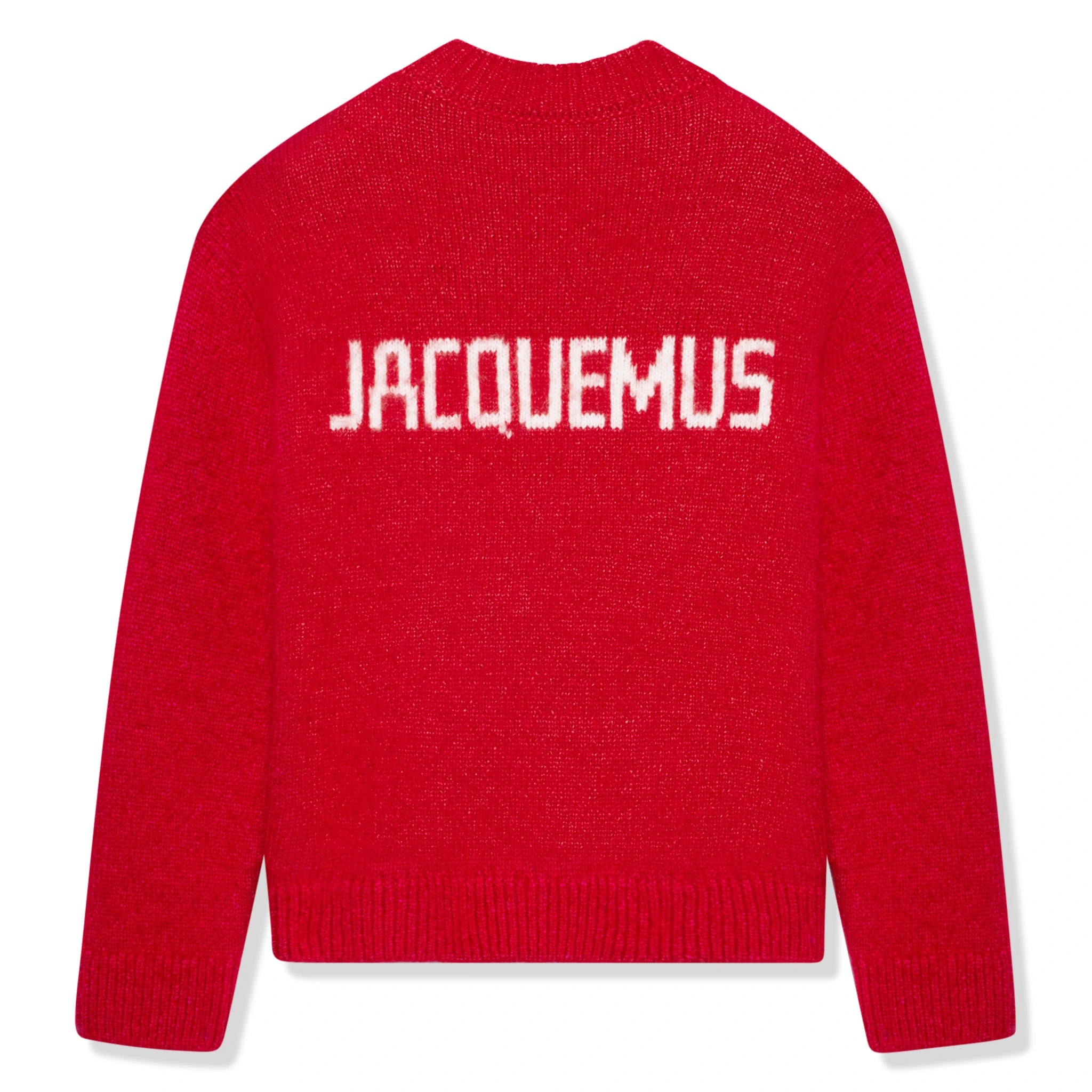 Back view of Jacquemus La Maille Pavane Red Knit 236KN284-2329-470