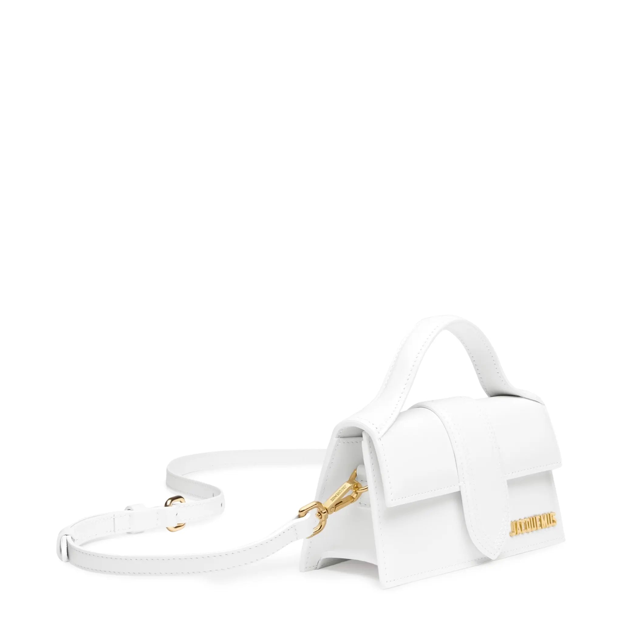 Detail view of Jacquemus Le Bambino Small White Crossbody Bag 213BA006-3000-100