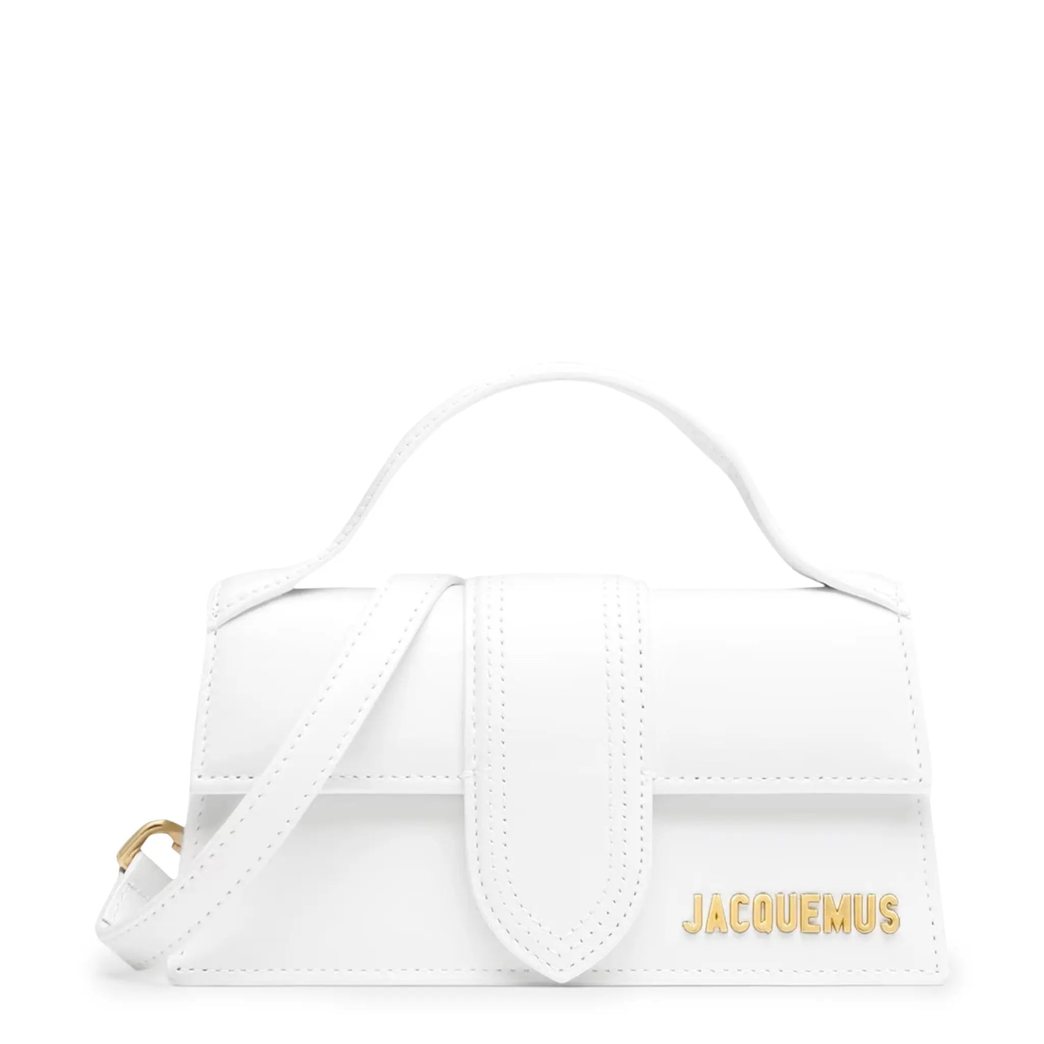 Front view of Jacquemus Le Bambino Small White Crossbody Bag 213BA006-3000-100