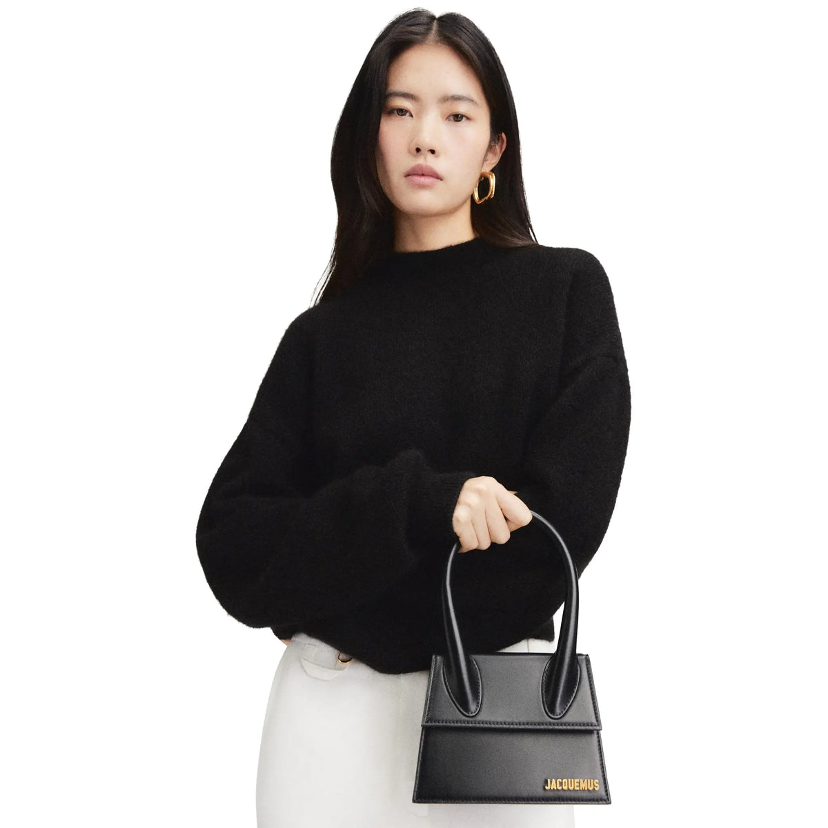 Jacquemus Le Chiquito Moyen Black Handbag | 213BA002-3000-990 Jacquemus Le Chiquito Moyen Black Handbag | 213BA002-3000-990