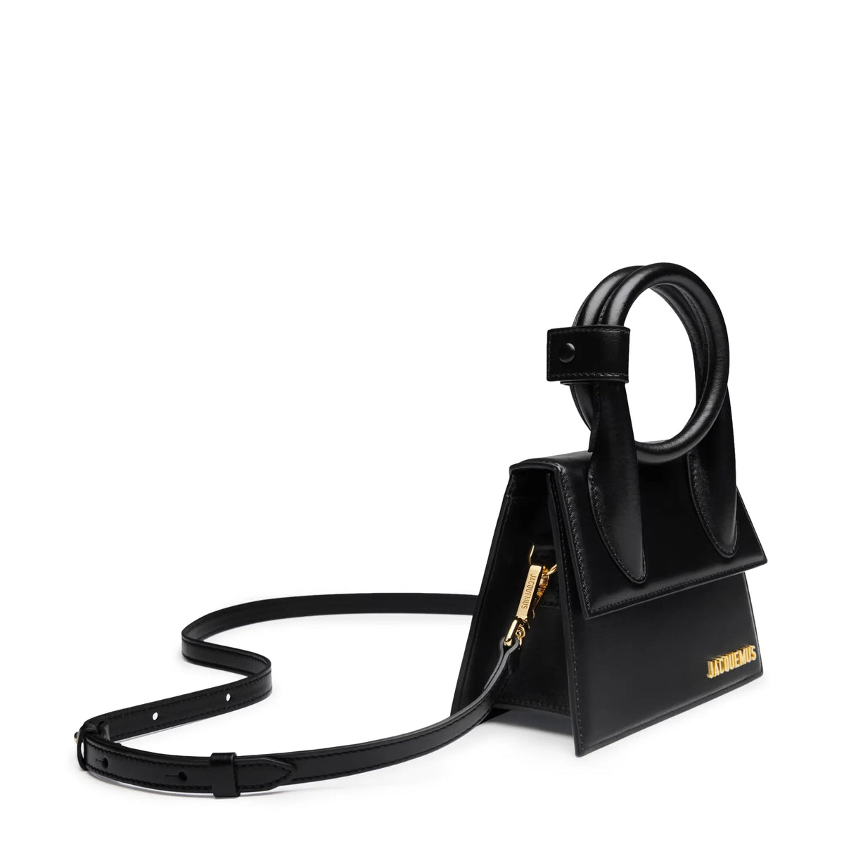 Jacquemus Le Chiquito Noeud Coiled Leather Black Handbag Jacquemus Le Chiquito Noeud Coiled Leather Black Handbag
