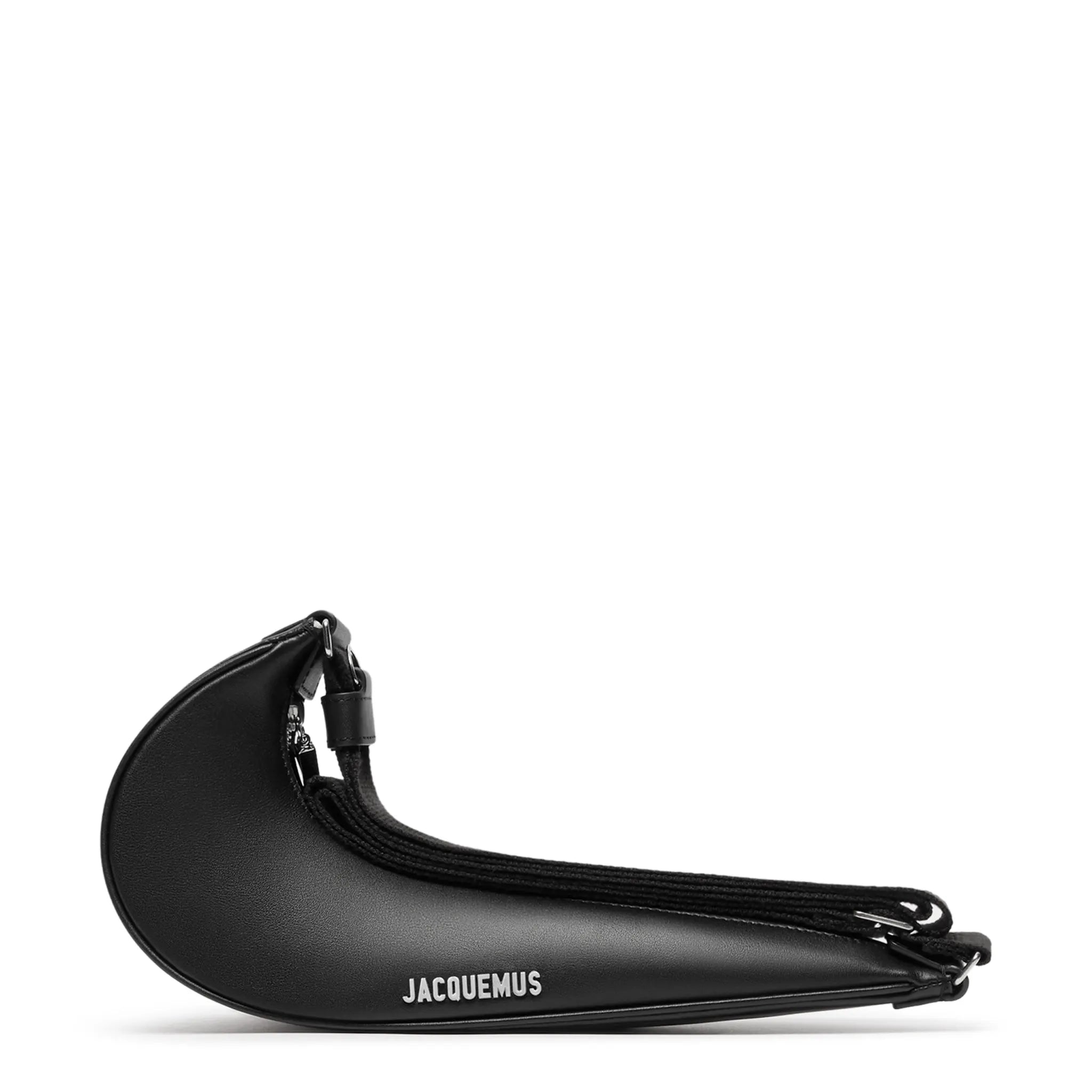 Front view of Jacquemus x Nike Le Sac Swoosh Small Black Bag 245BA406-3187-880 