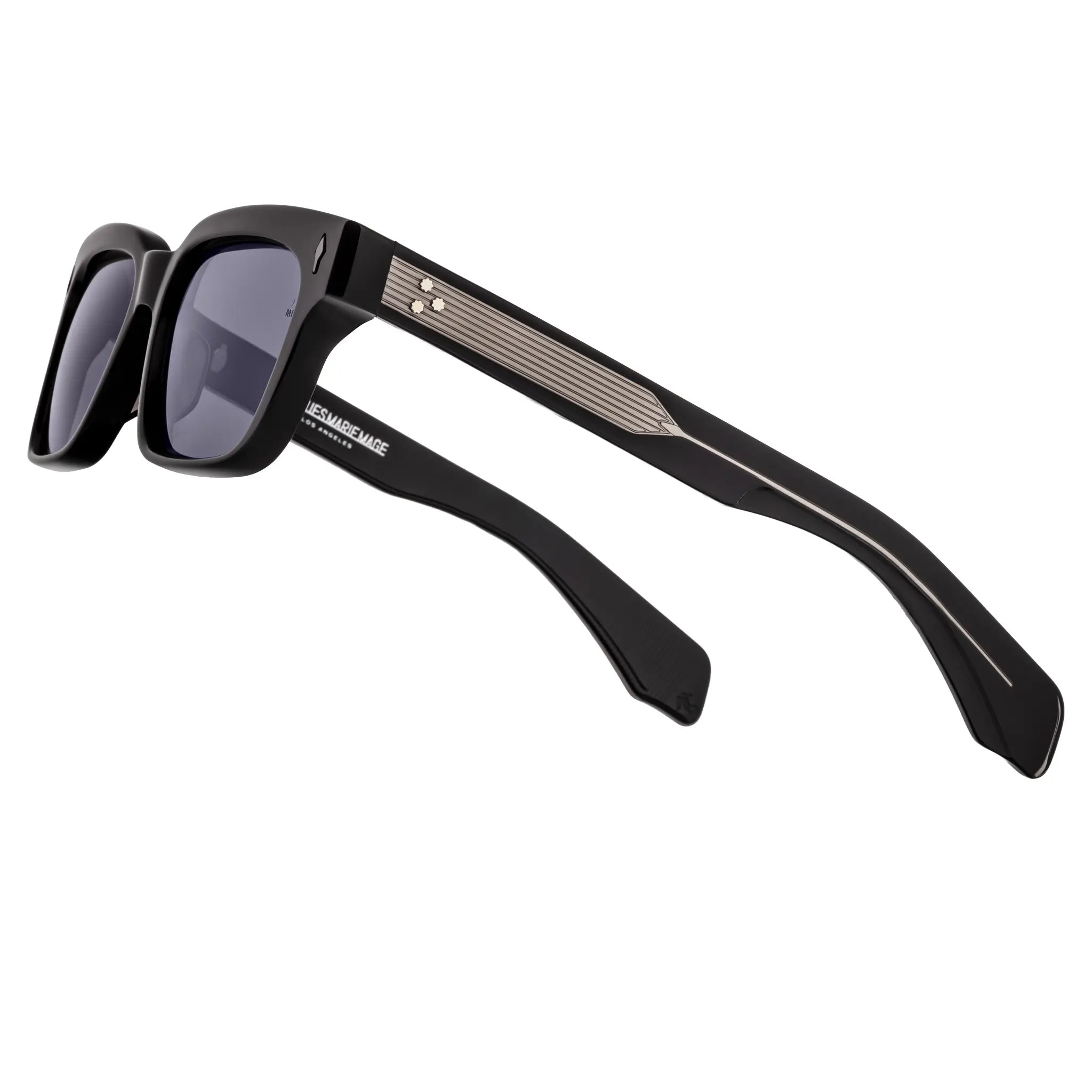 Front Side view of Jacques Marie Mage Molino 55 Raven Sunglasses
