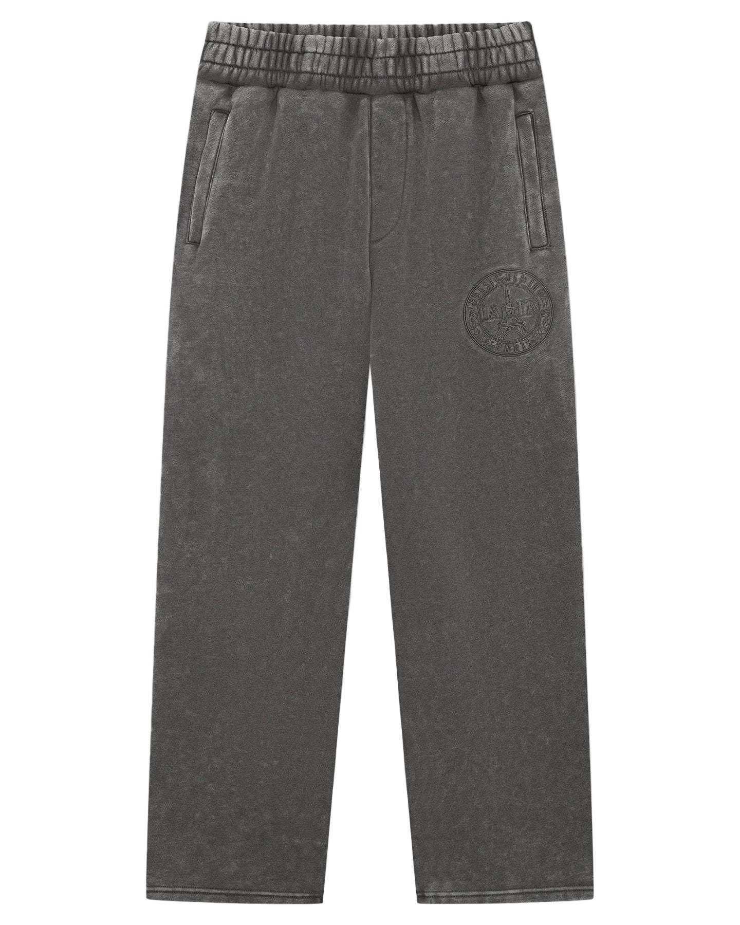 MAGIRI Embroidered Acid Washed Grey Sweatpants