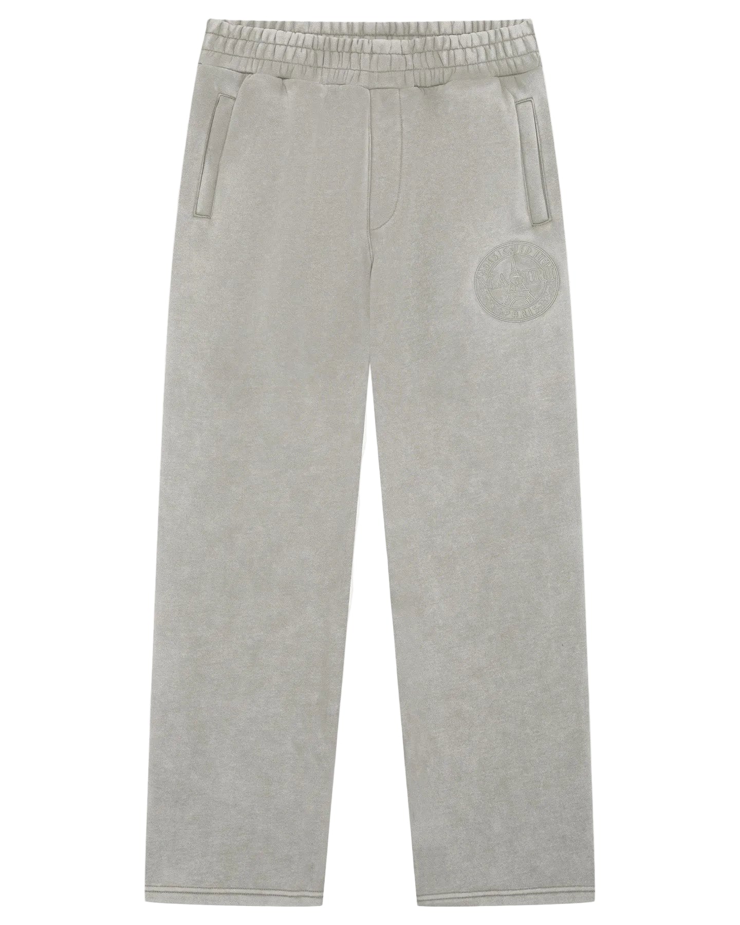 MAGIRI Embroidered Washed Oatmeal Sweatpants
