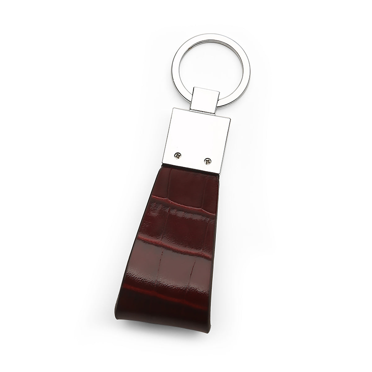 MM London Classic Crocodile Burgundy Key Holder