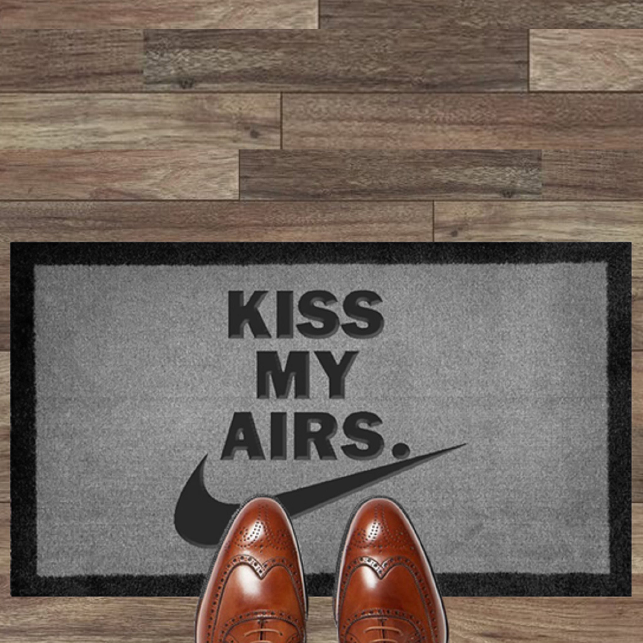 Shoes view of Kiss My Airs Light Grey Doormat 70x40cm