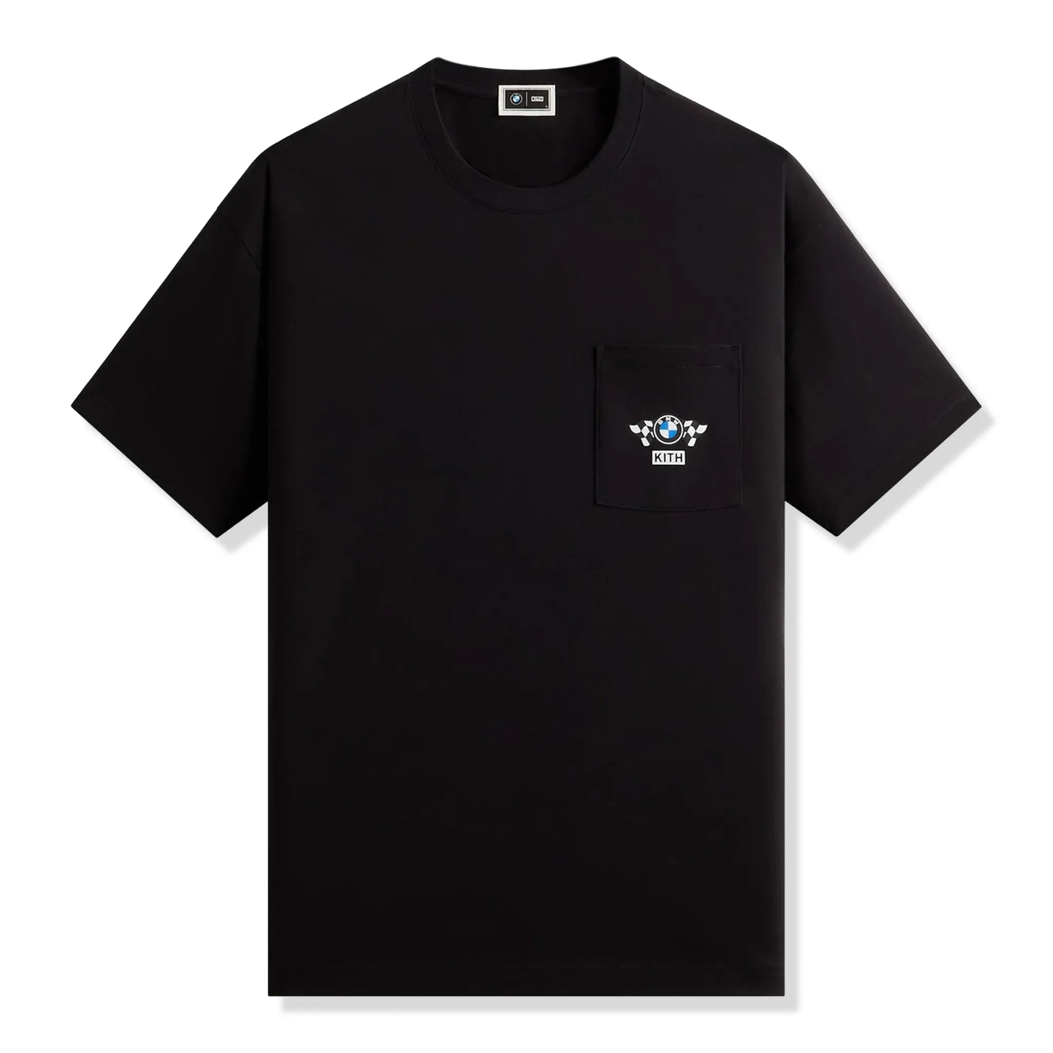 Front View of Kith For BMW M3 Csi 3.0 Schematic Pocket Black T-Shirt