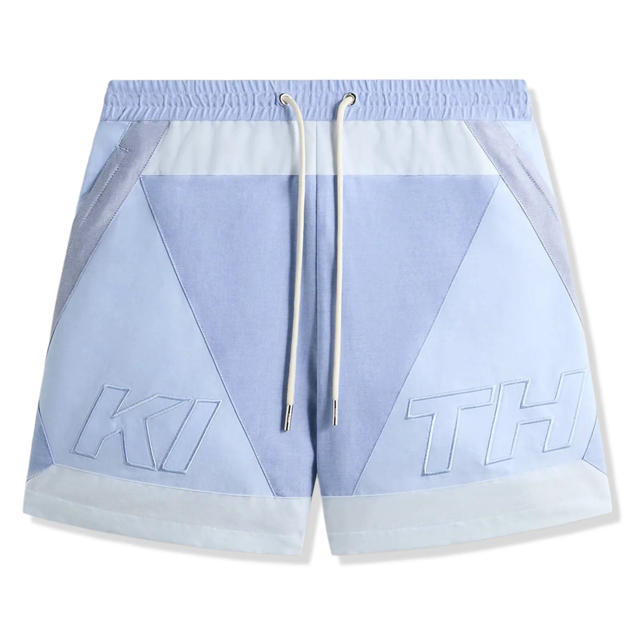Front View of Kith Oxford Turbo Milky Way Shorts KHM061405-471