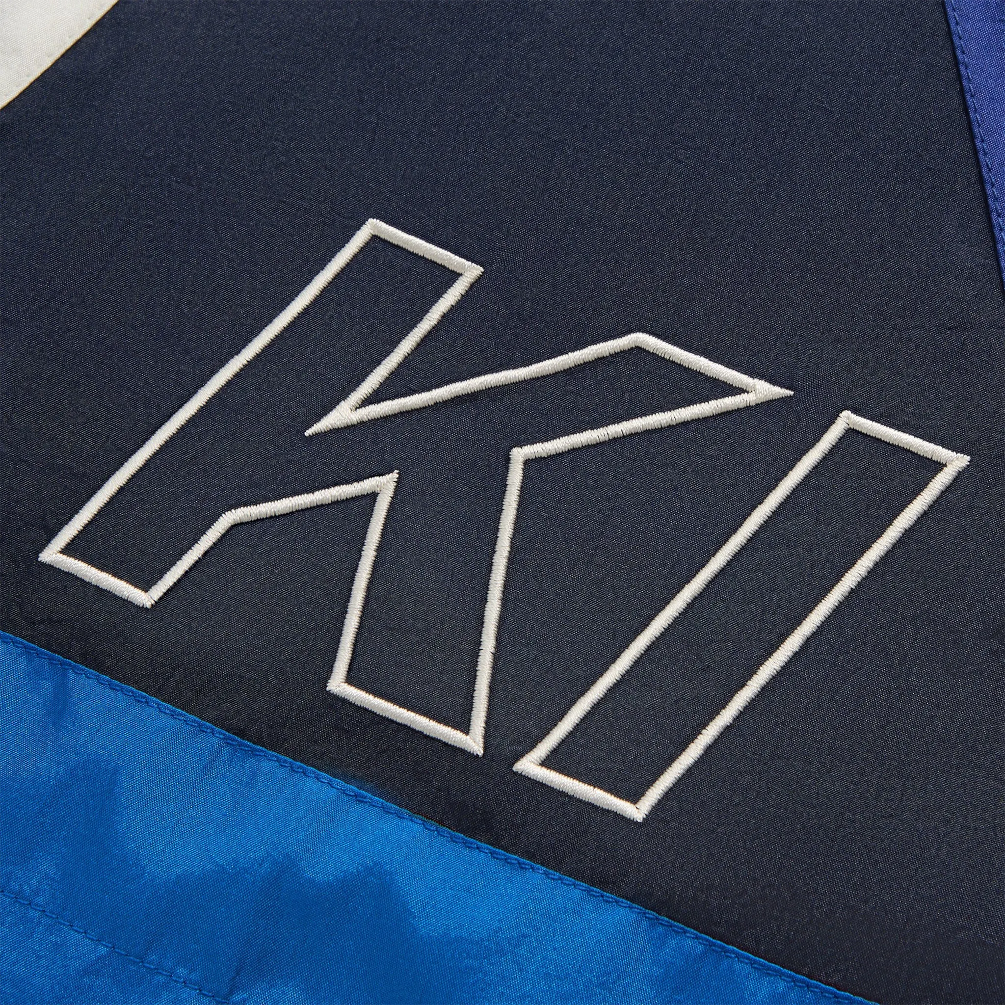 Detailed Front View of Kith Washed Nylon Turbo Layer Shorts KHM061279-458