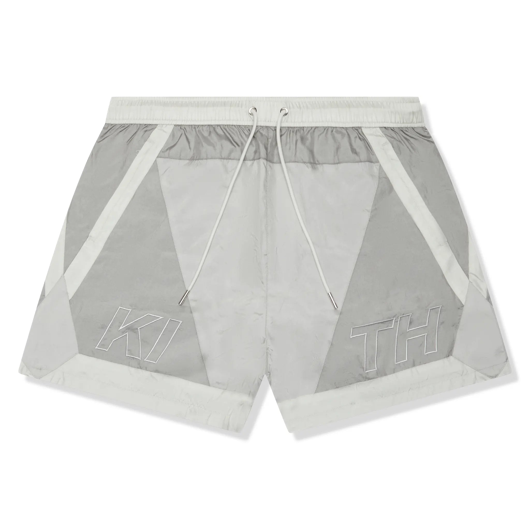 Front View of Kith Washed Nylon Turbo Pacify Shorts KHM061279-162