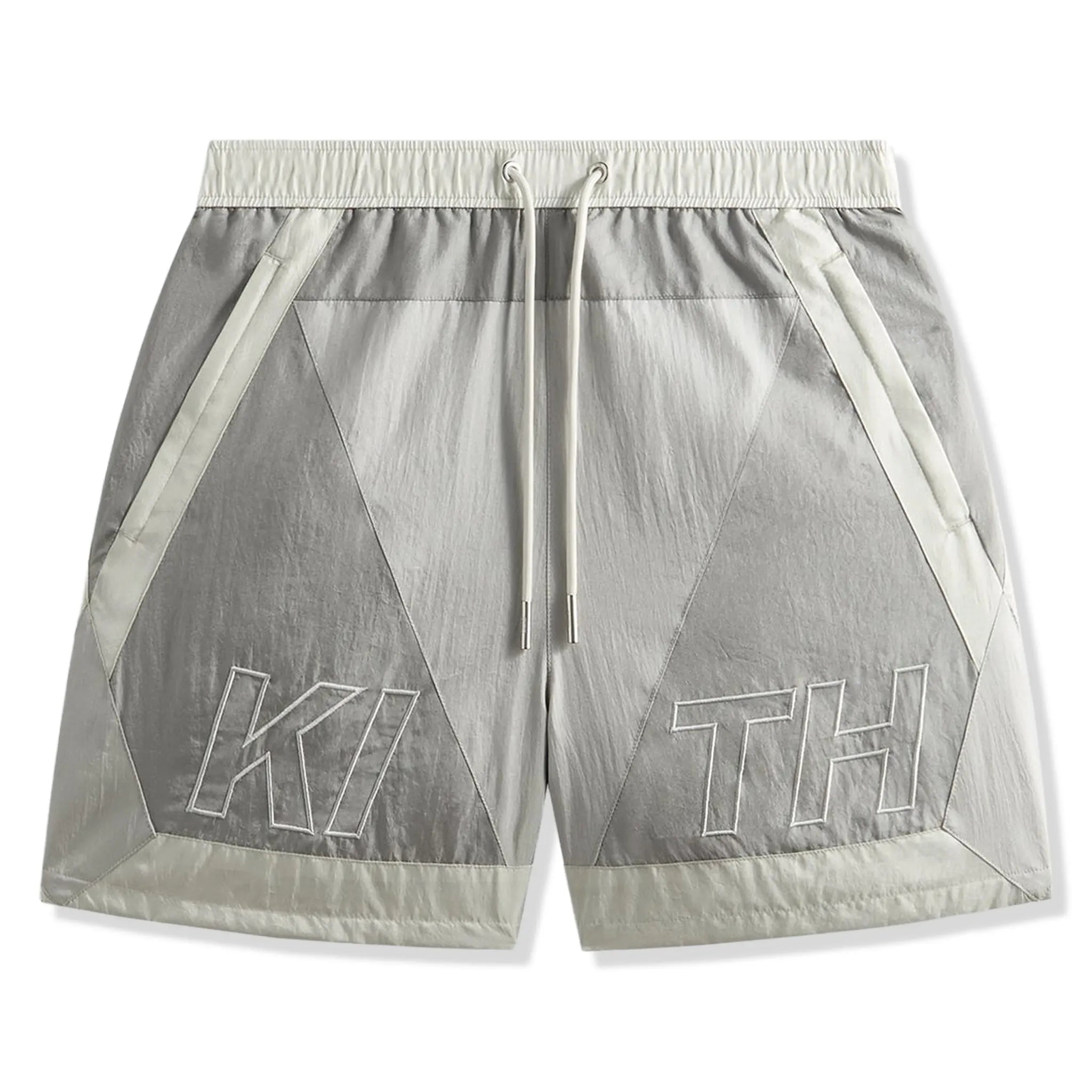 Front View of Kith Washed Nylon Turbo Pacify Shorts KHM061279-162