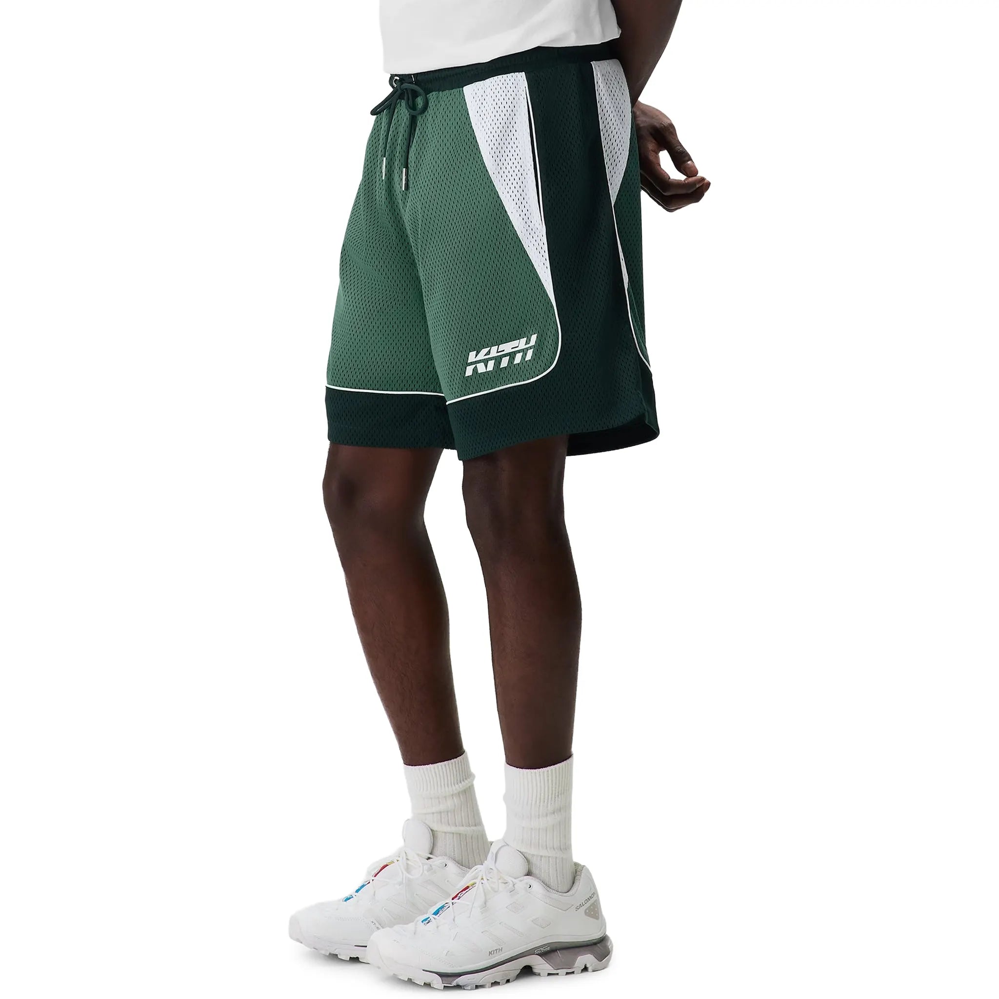 Model View of Kith Wesley Mesh Feld Shorts KHM061211-4002