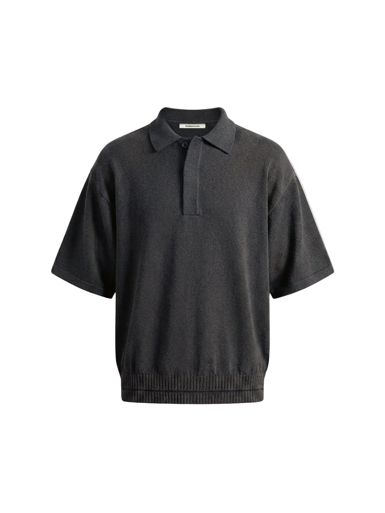 Florence Black Bella Knit Charcoal Polo Shirts