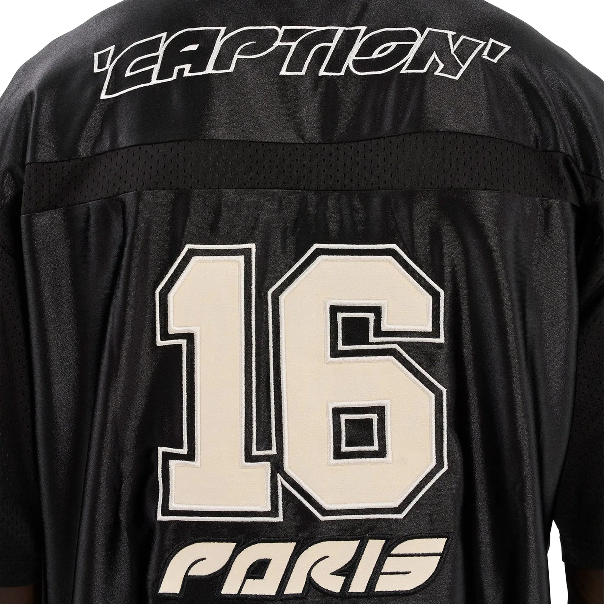 Detailed Back View of Legende Paris 2.0 Black Jersey