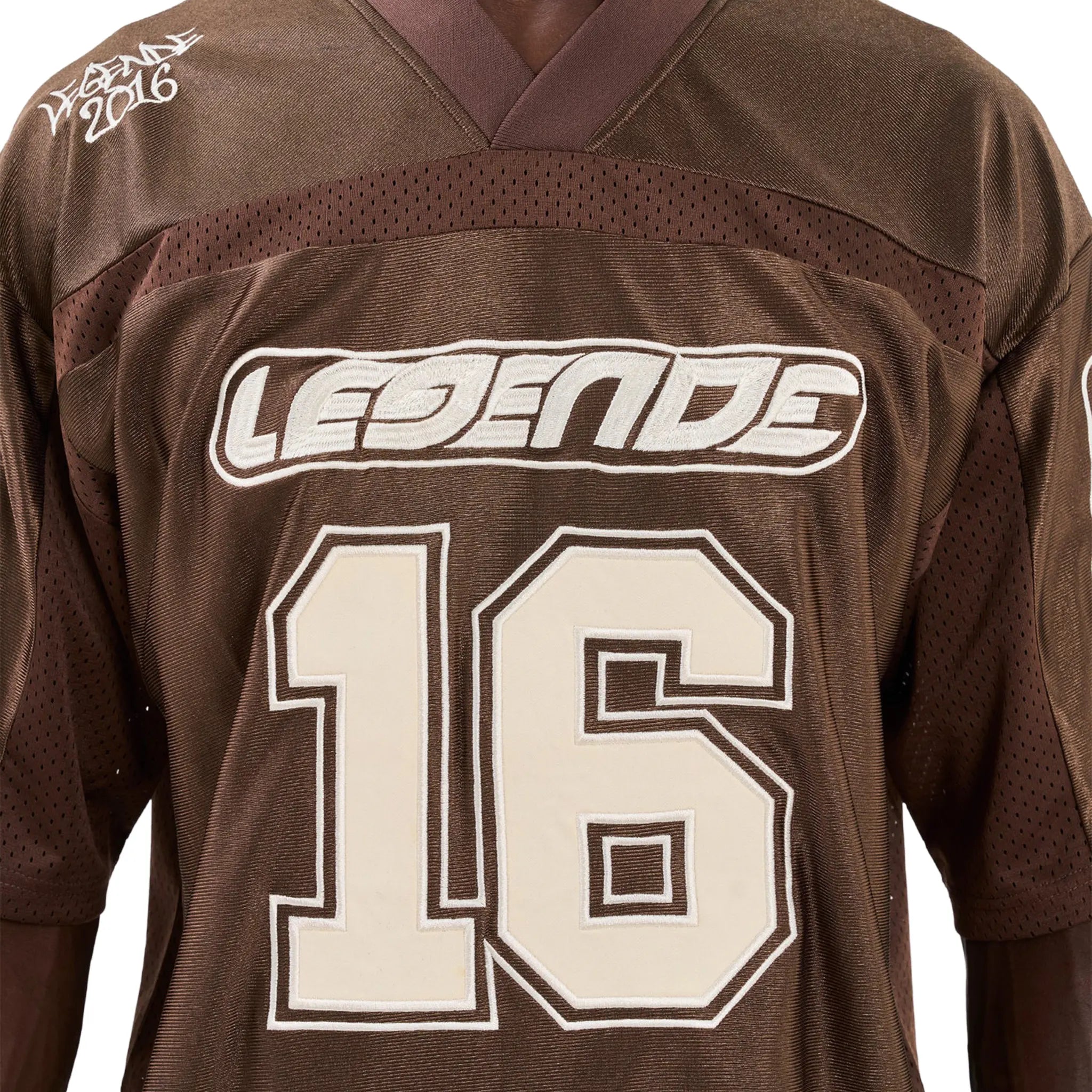 Front Detailed View of Legende Paris 2.0 Mocha Jersey