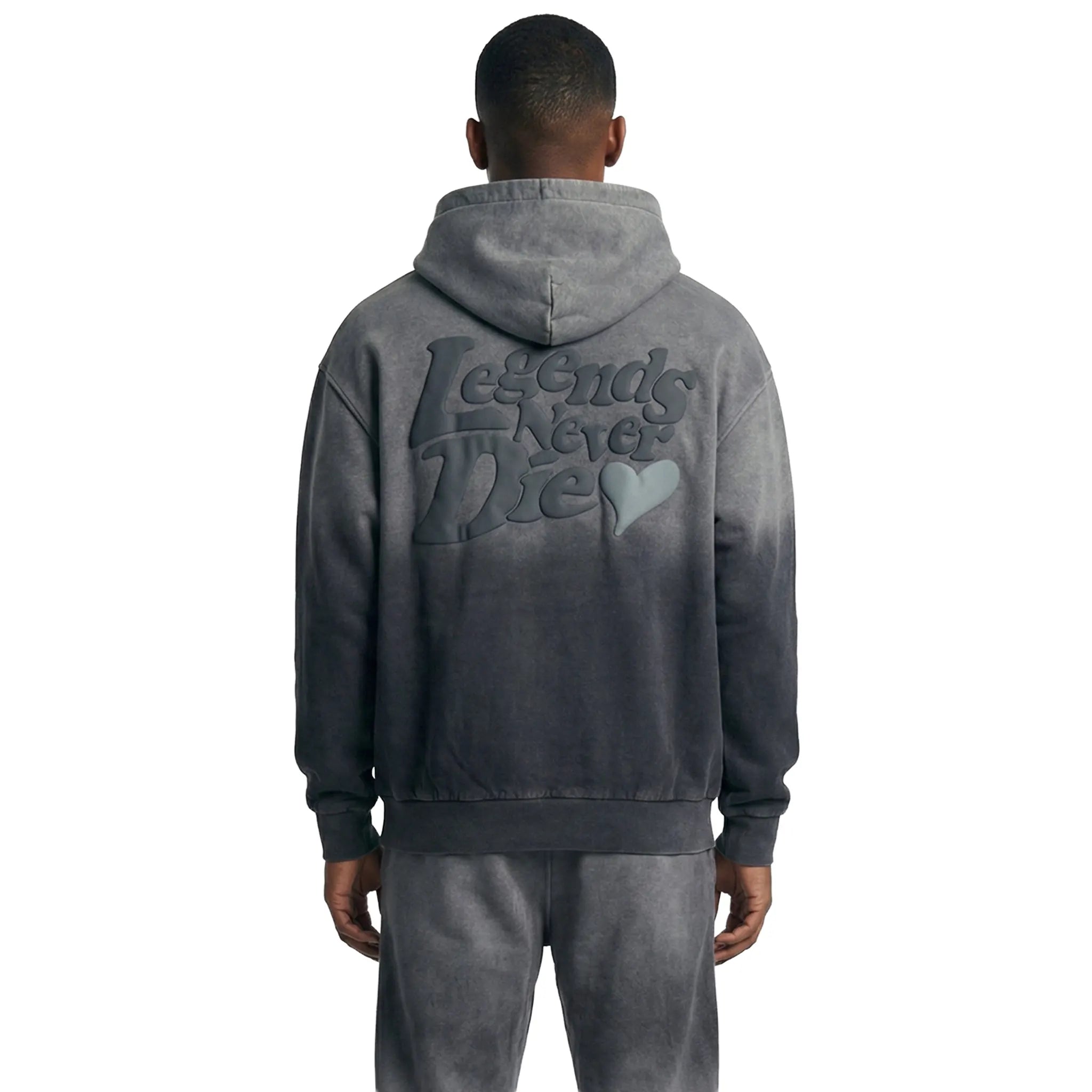 Légende Paris LND Gradient Charcoal Washed Hoodie