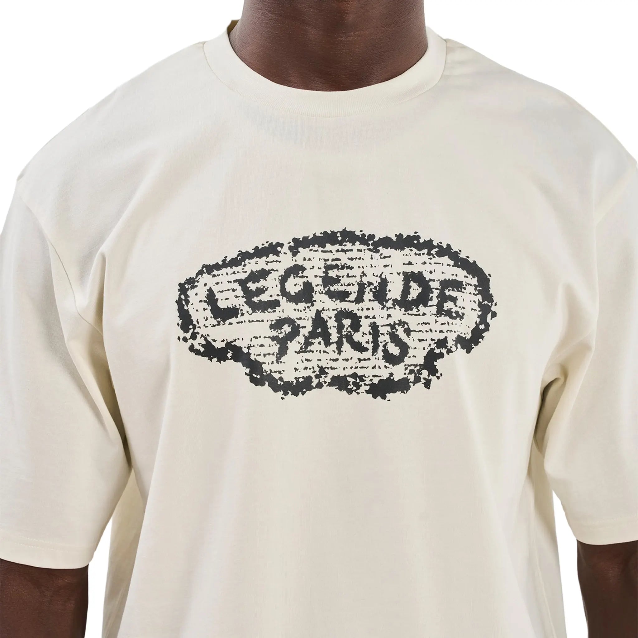 Detailed View of Legende Paris Rtm Newspaper Off White T-Shirt