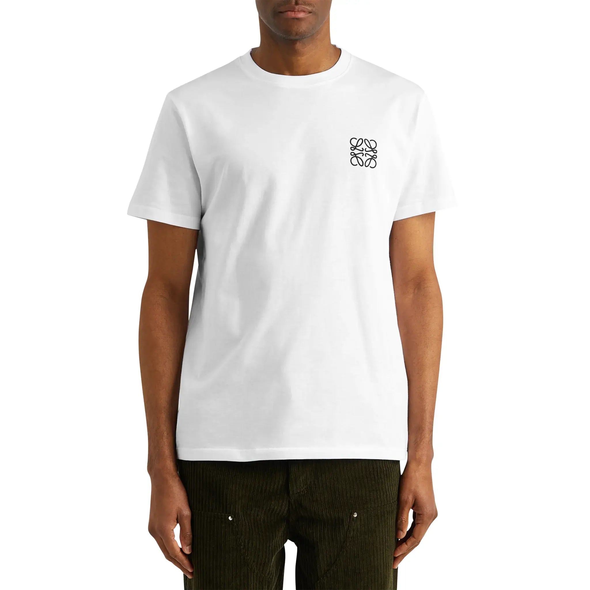 Loewe Anagram Chest Logo White T Shirt | H526Y22X75-2100 Loewe Anagram Chest Logo White T Shirt | H526Y22X75-2100