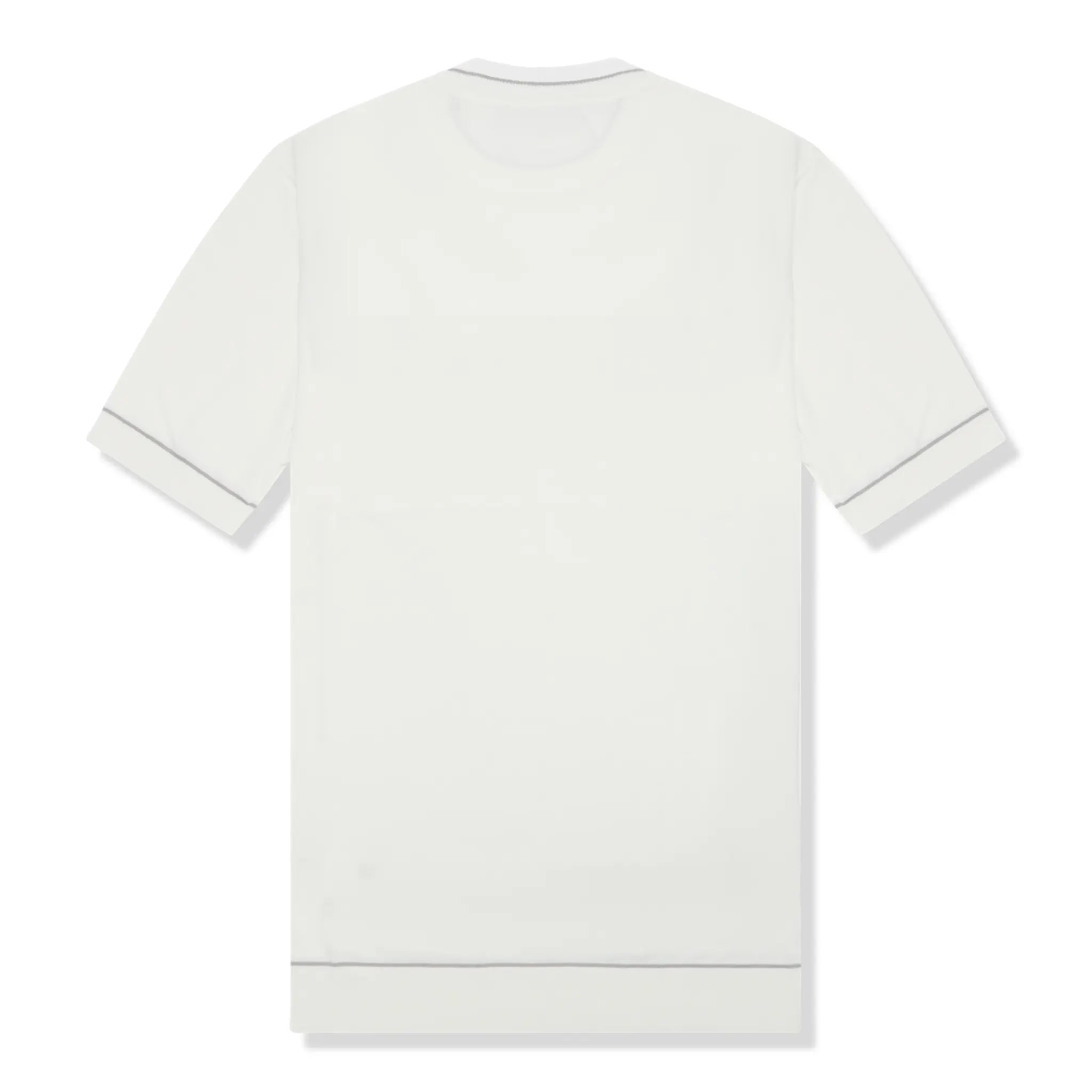 Back View of Loiano Rayon Knit White T-Shirt