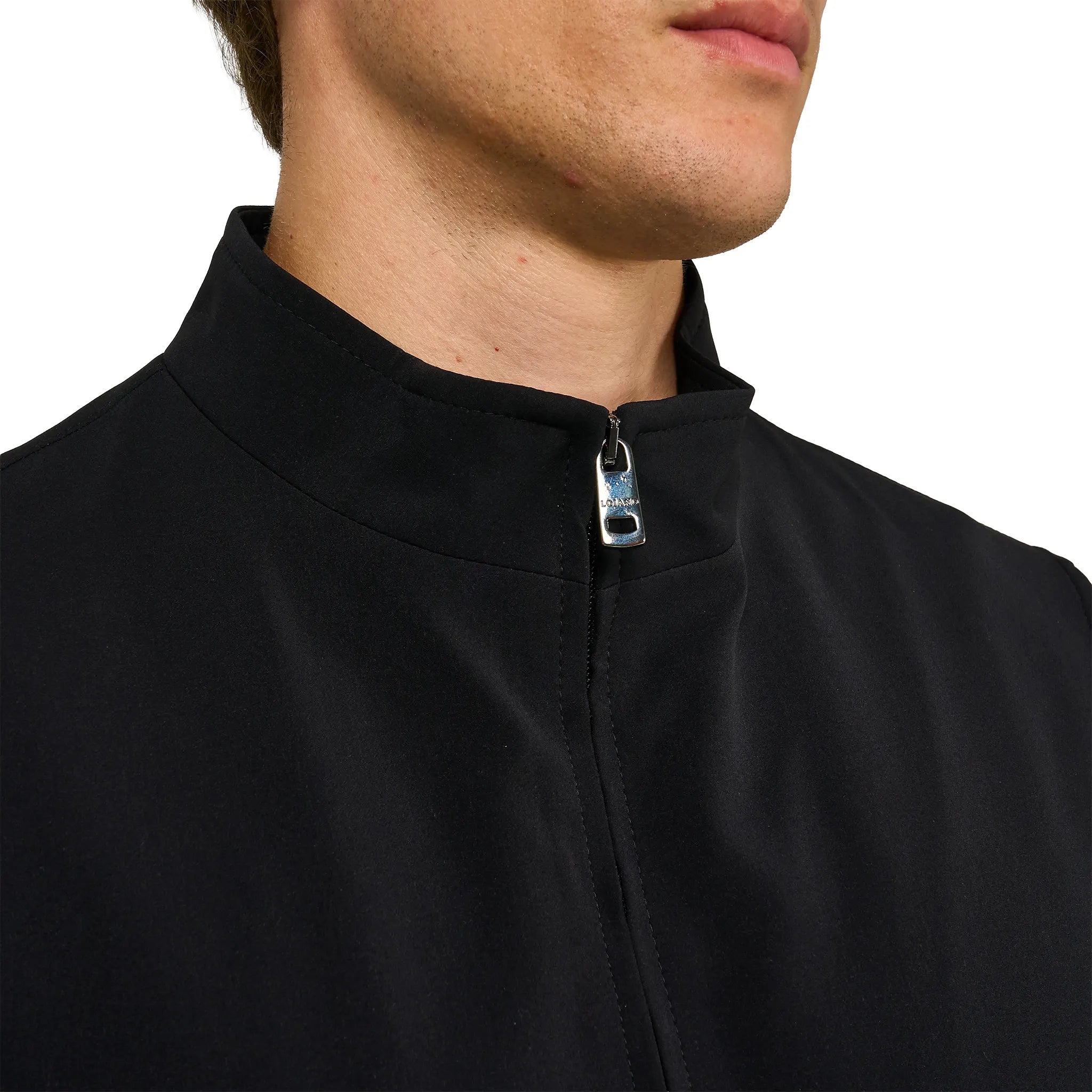 Detailed View of Loiano Tech Black Gilet