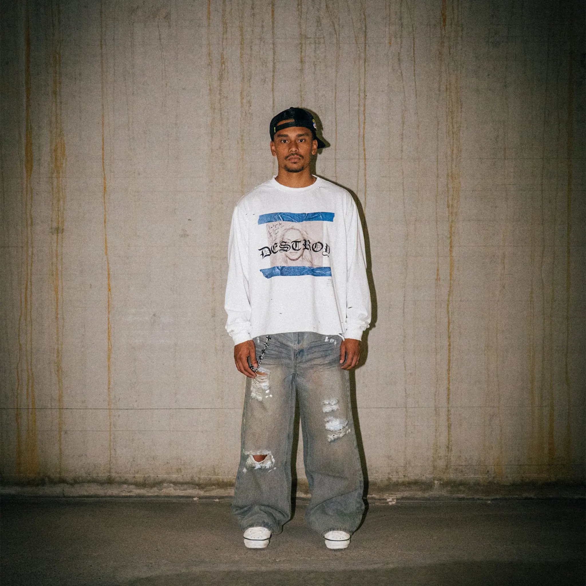 Front View of Lord Culture Confession L/S White T-Shirt