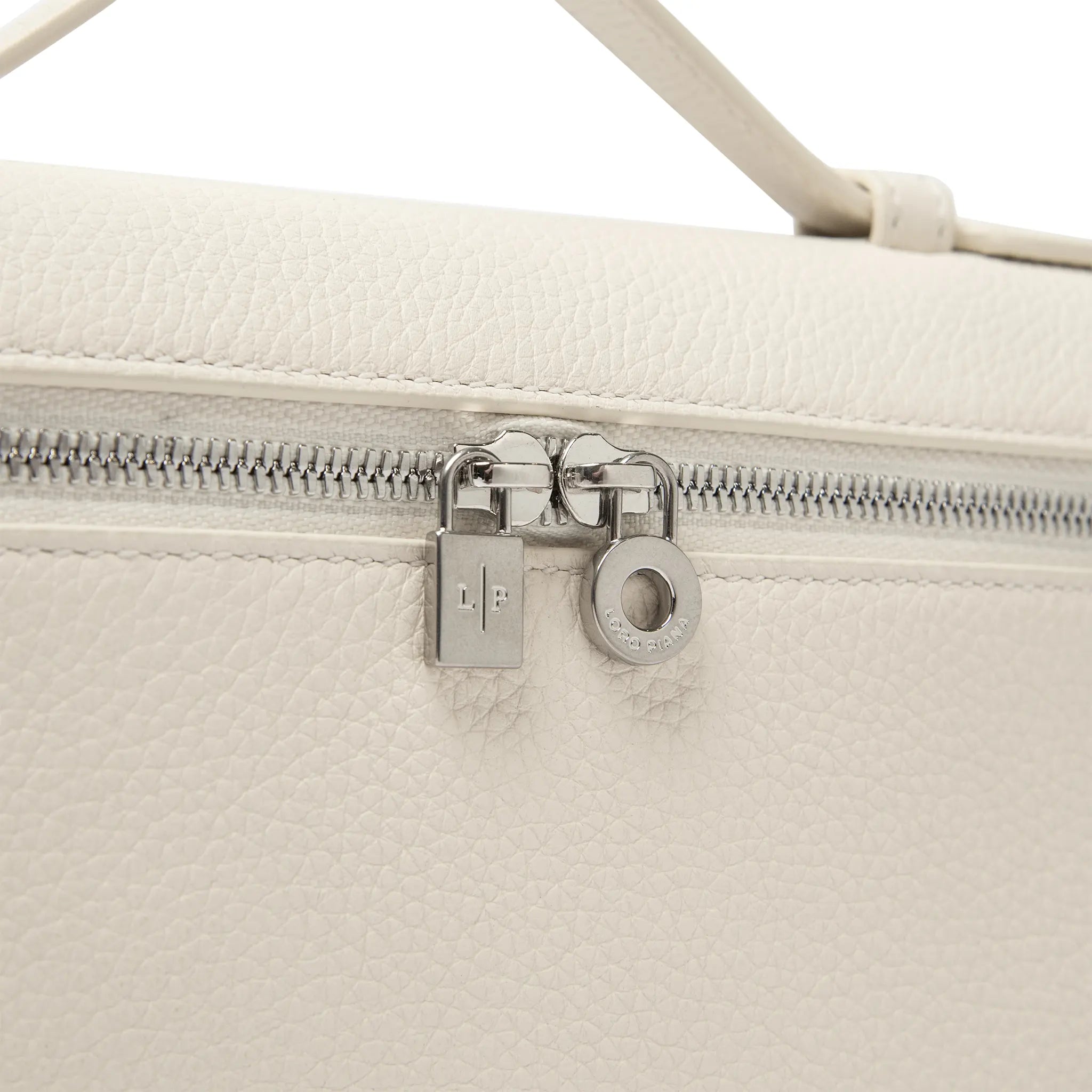 Detailed View of Loro Piana Extra Pocket L19 Light Beige Shoulder Bag