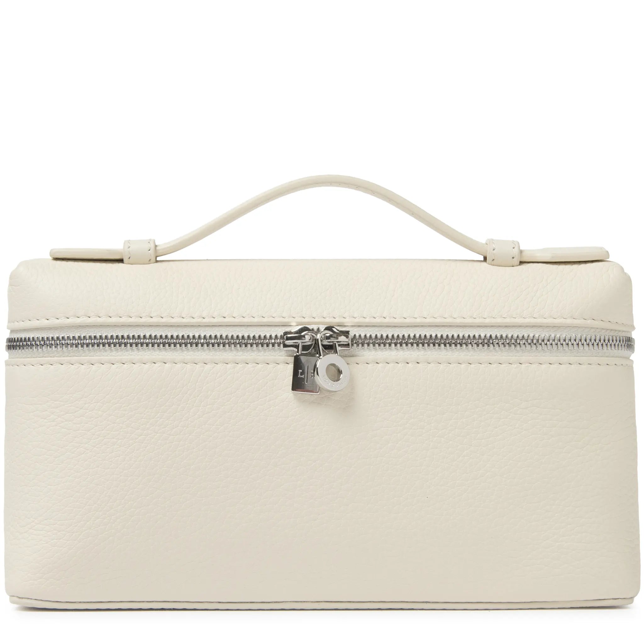 Front View of Loro Piana Extra Pocket L19 Light Beige Shoulder Bag