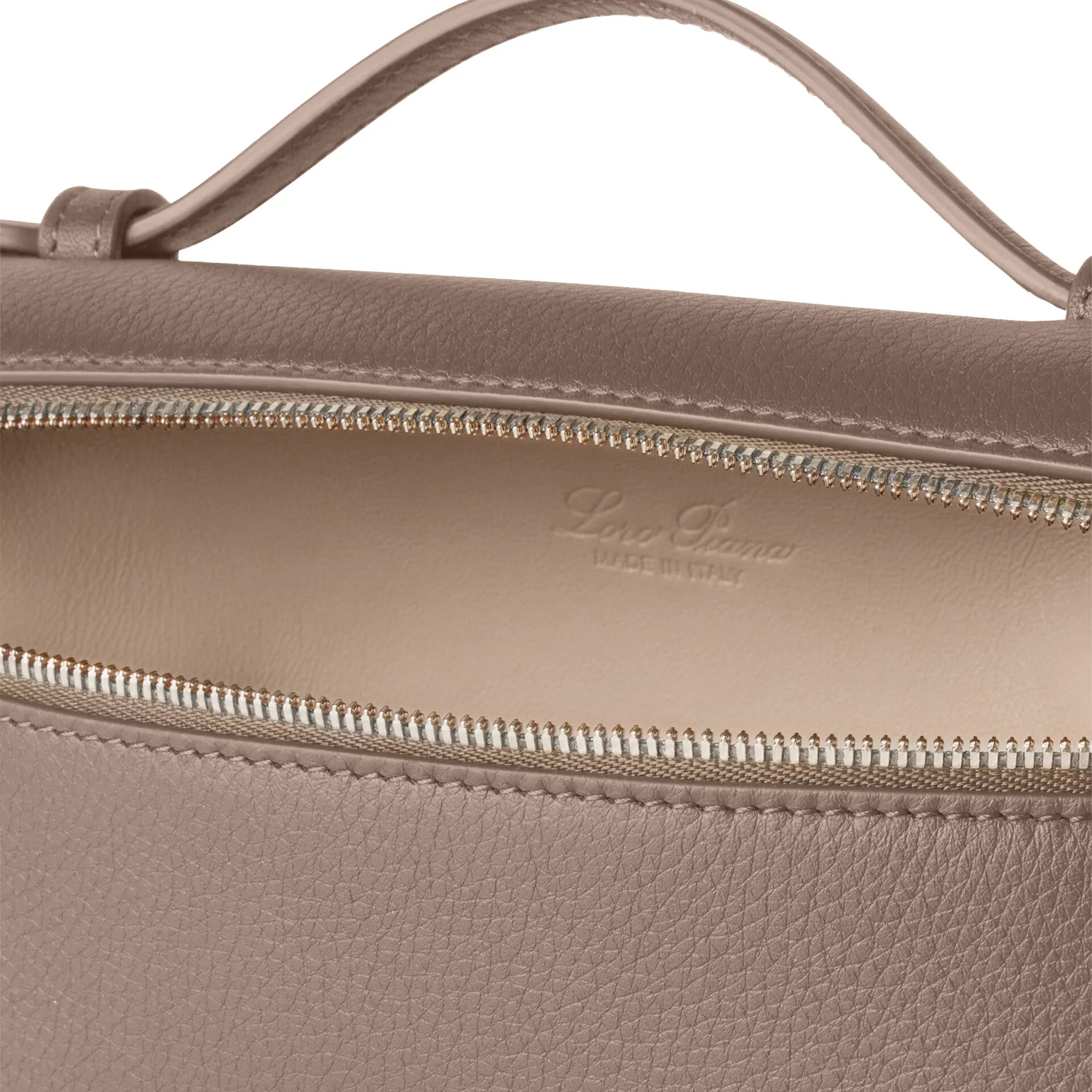 Loro Piana Extra Pocket L19 Warm Mastic Antique Silver Shoulder Bag
