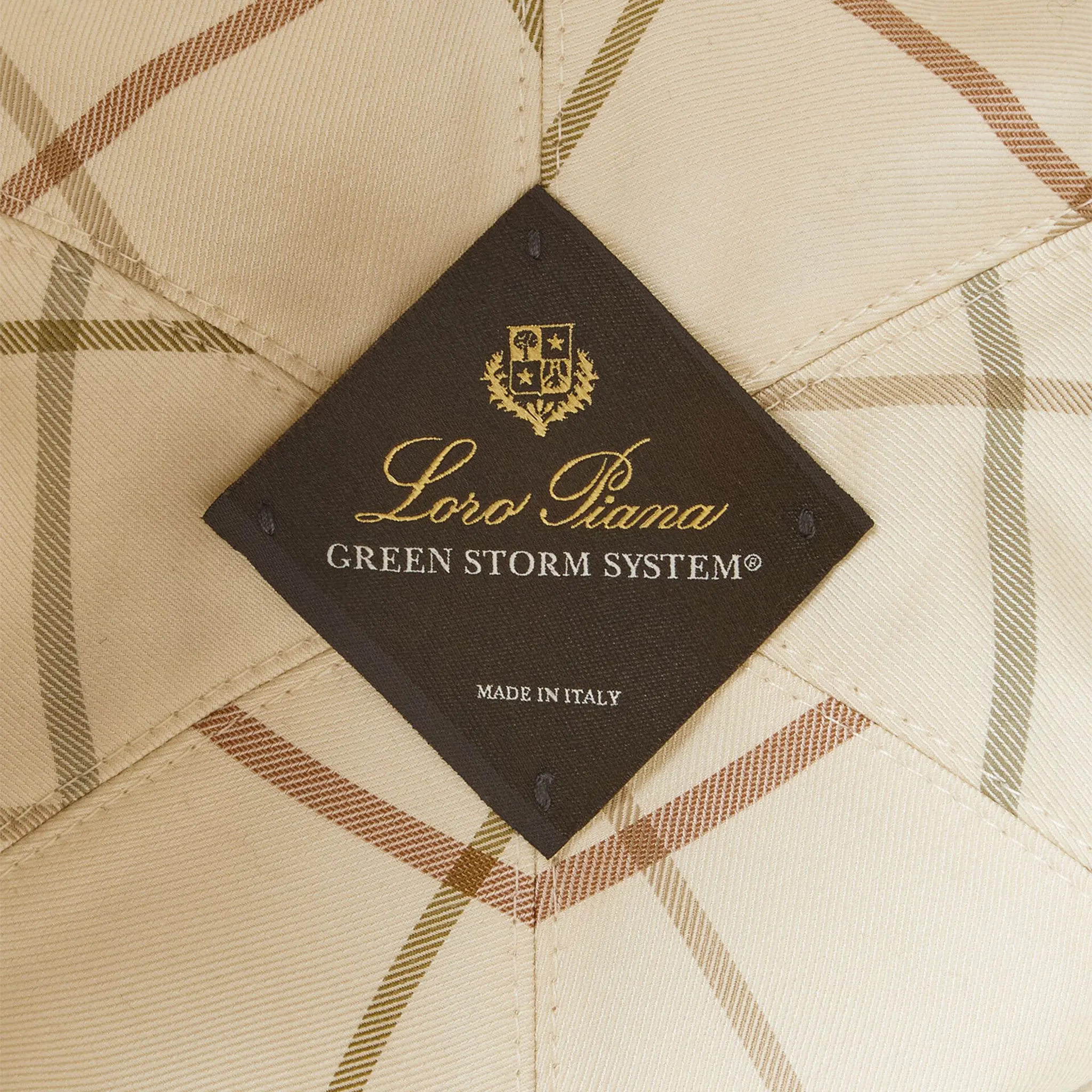 Detailed View of Loro Piana Microfibre Storm System Tonal Navy Blue Baseball Cap