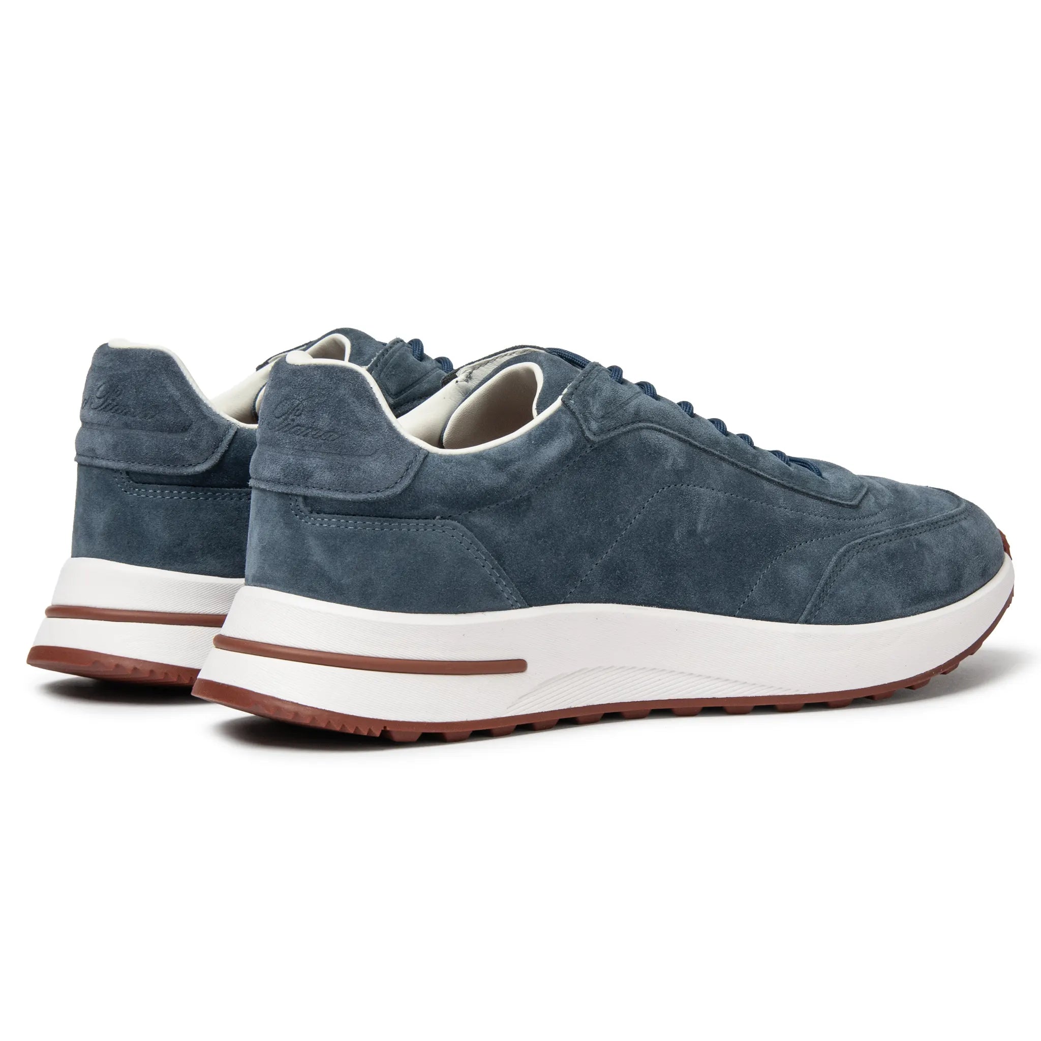 Back Side View of Loro Piana Week End Walk Black Figs Sneaker FSM0216_W1CQ
