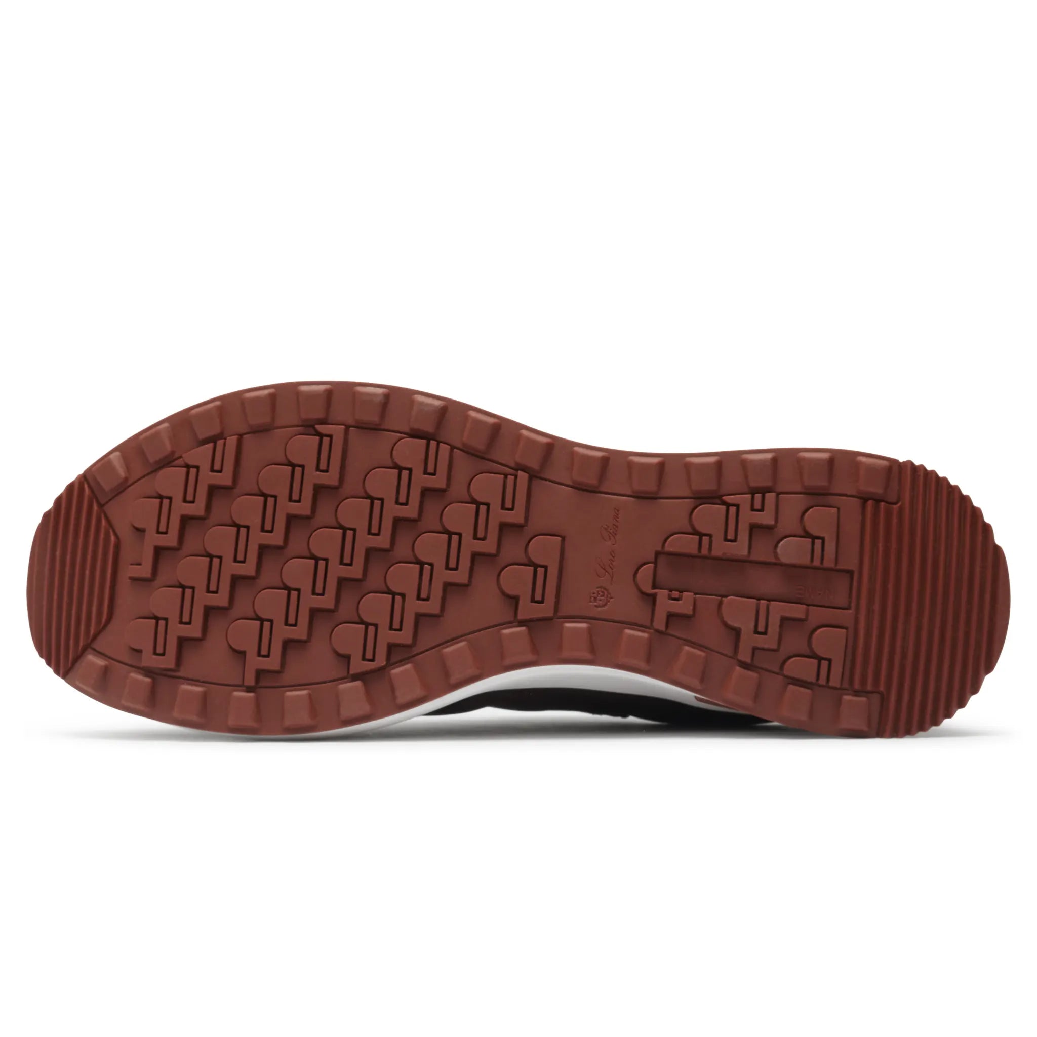 Sole View of Loro Piana Week End Walk Cedar Bronze Sneaker FAP9780_H1A1