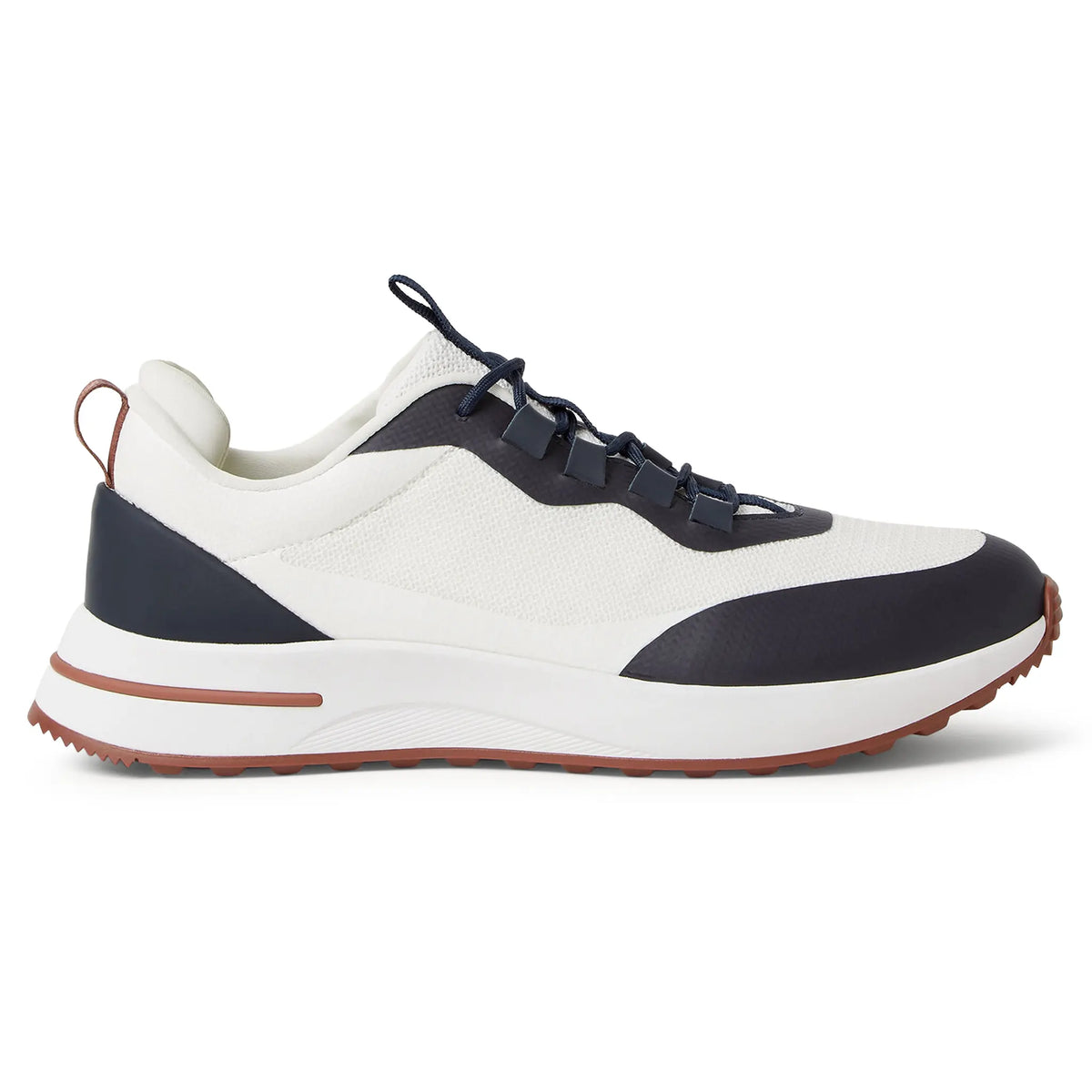 Loro Piana Week End Walk Frost White Sea Linen Mesh Sneaker