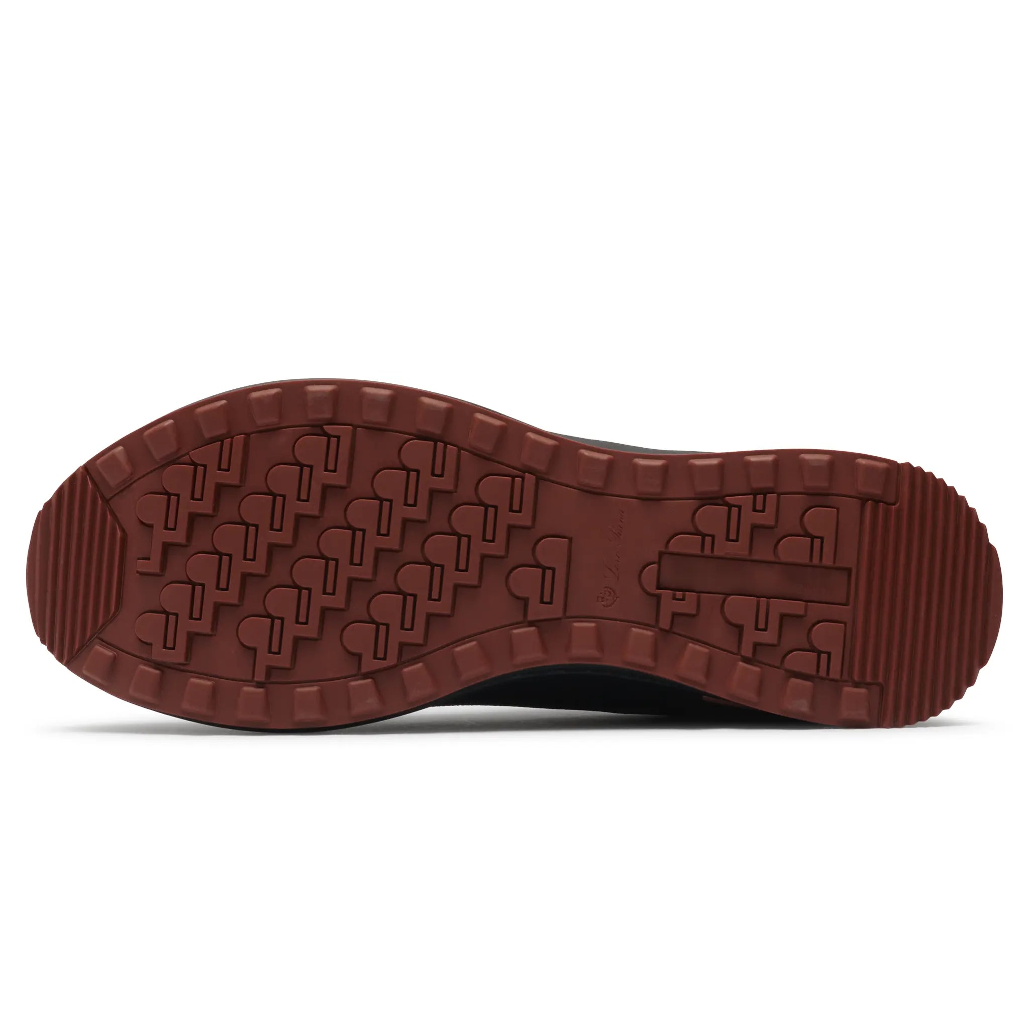 Sole View of Loro Piana Week End Walk Mesh Triple Black Sneaker FAQ3328_8000