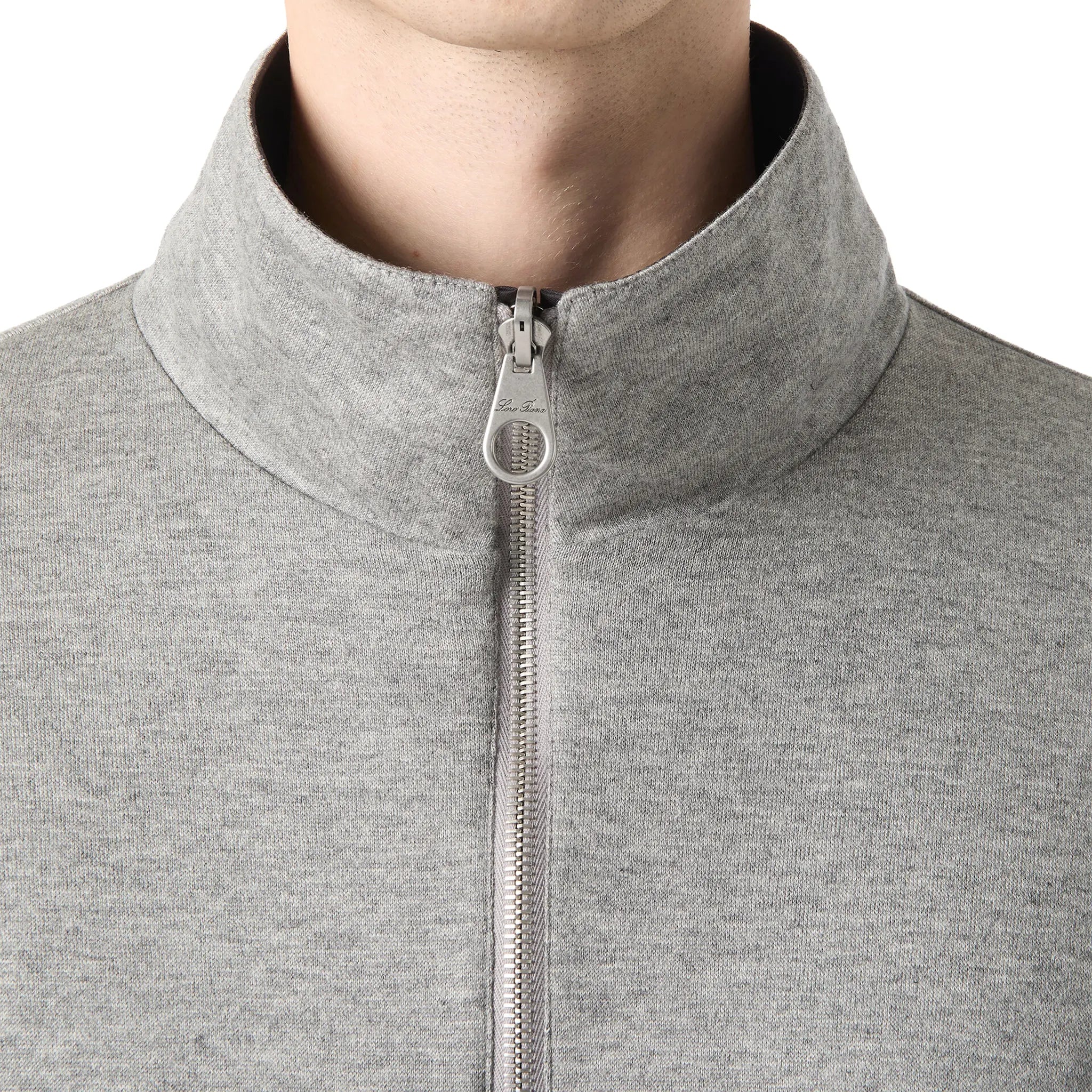 Loro Piana Windmate Storm System Onyx Flannel Melange Bomber Jacket