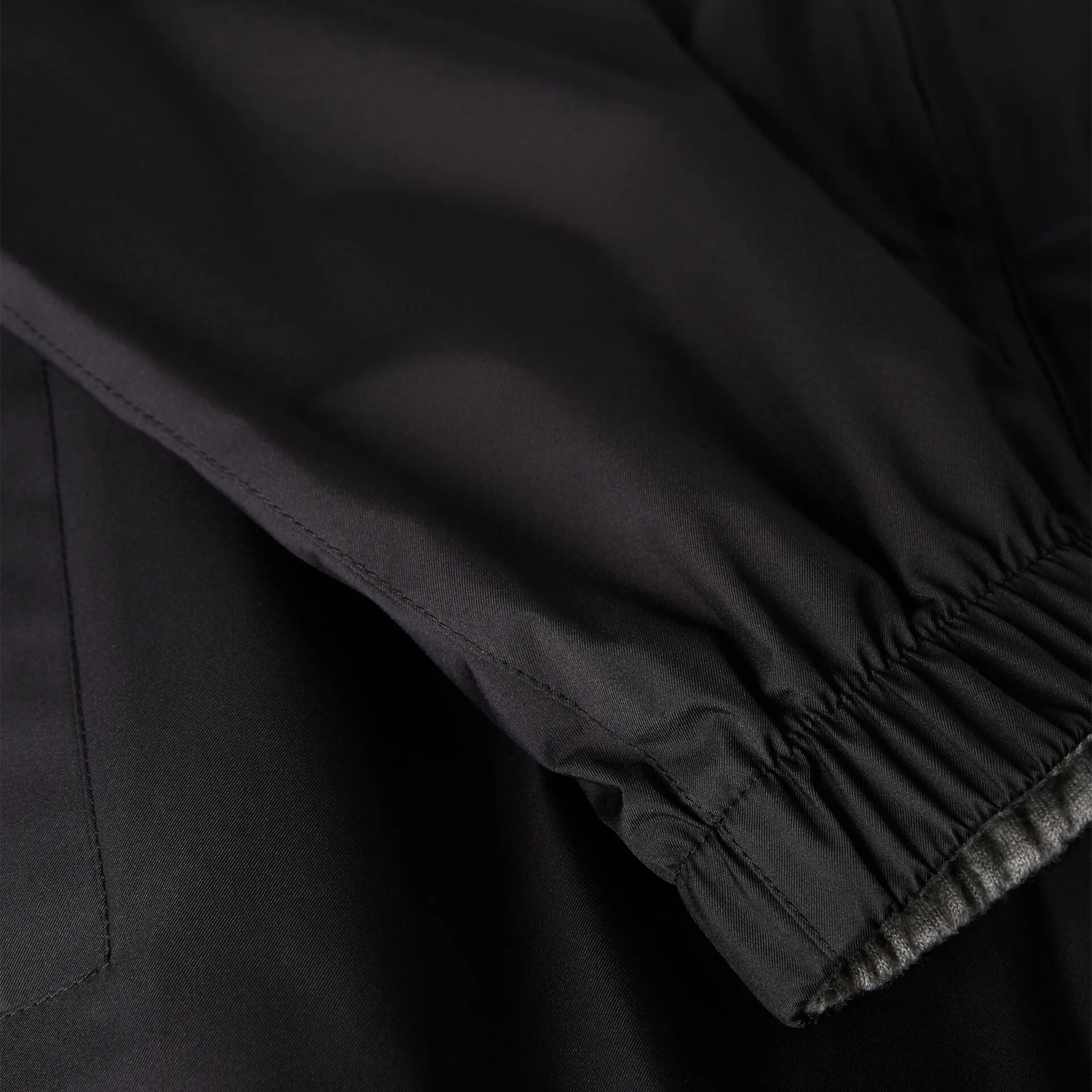 Loro Piana Windmate Storm System Onyx Flannel Melange Bomber Jacket