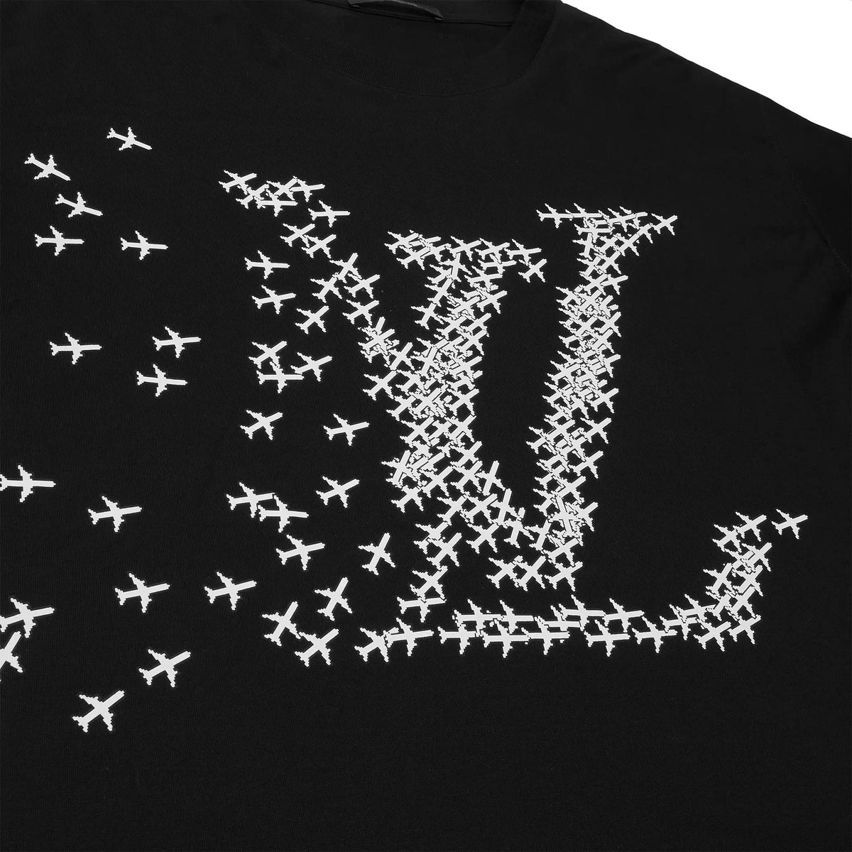 Louis Vuitton 2054 Planes Black T Shirt |