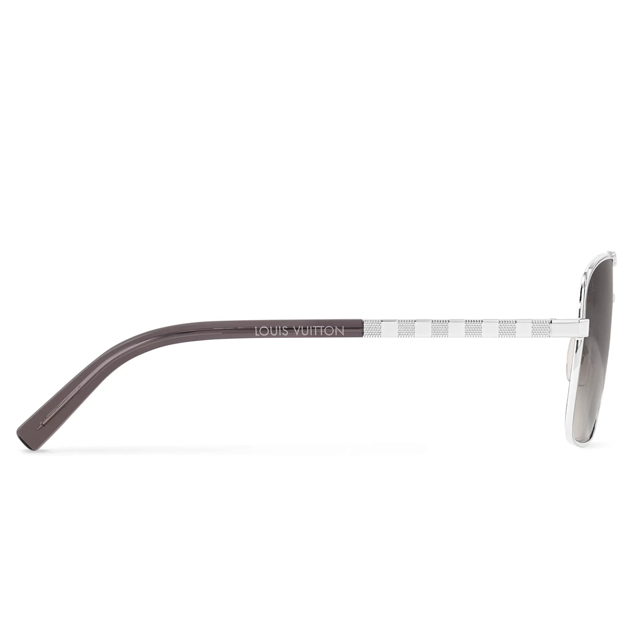 Side View of Louis Vuitton Attitude Silver Sunglasses
