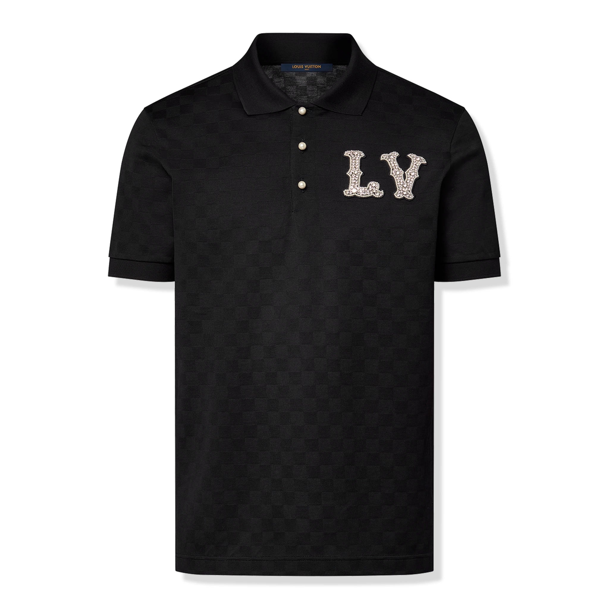 black lv polo shirt