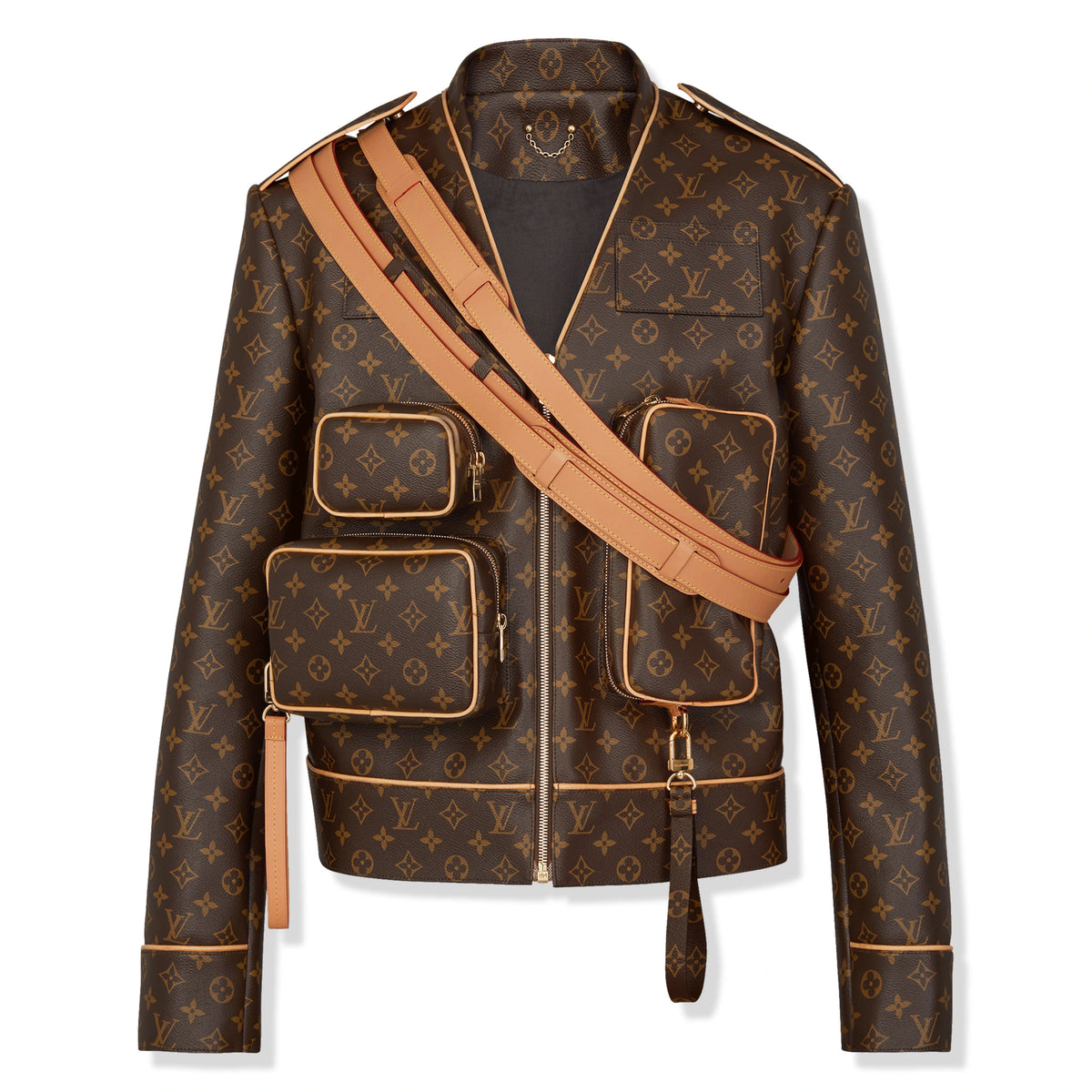 Louis Vuitton LV Monogram Admiral Brown Jacket 1A5Q6B