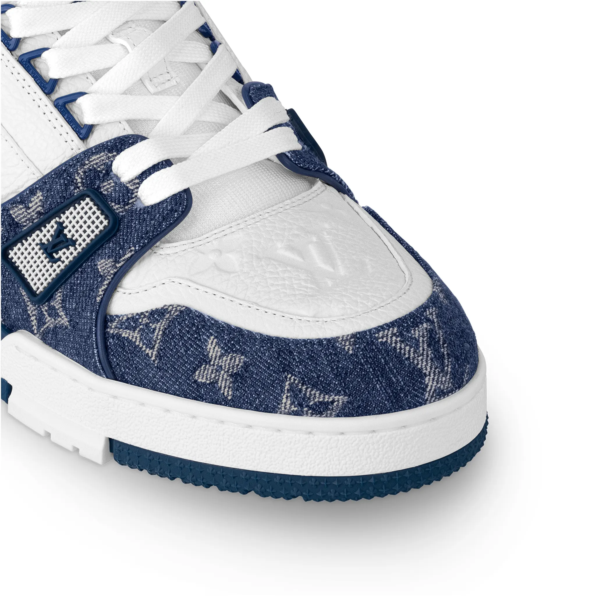 Louis Vuitton LV Monogram Blue Denim Sneaker | 1A9JGV Louis Vuitton LV Monogram Blue Denim Sneaker | 1A9JGV