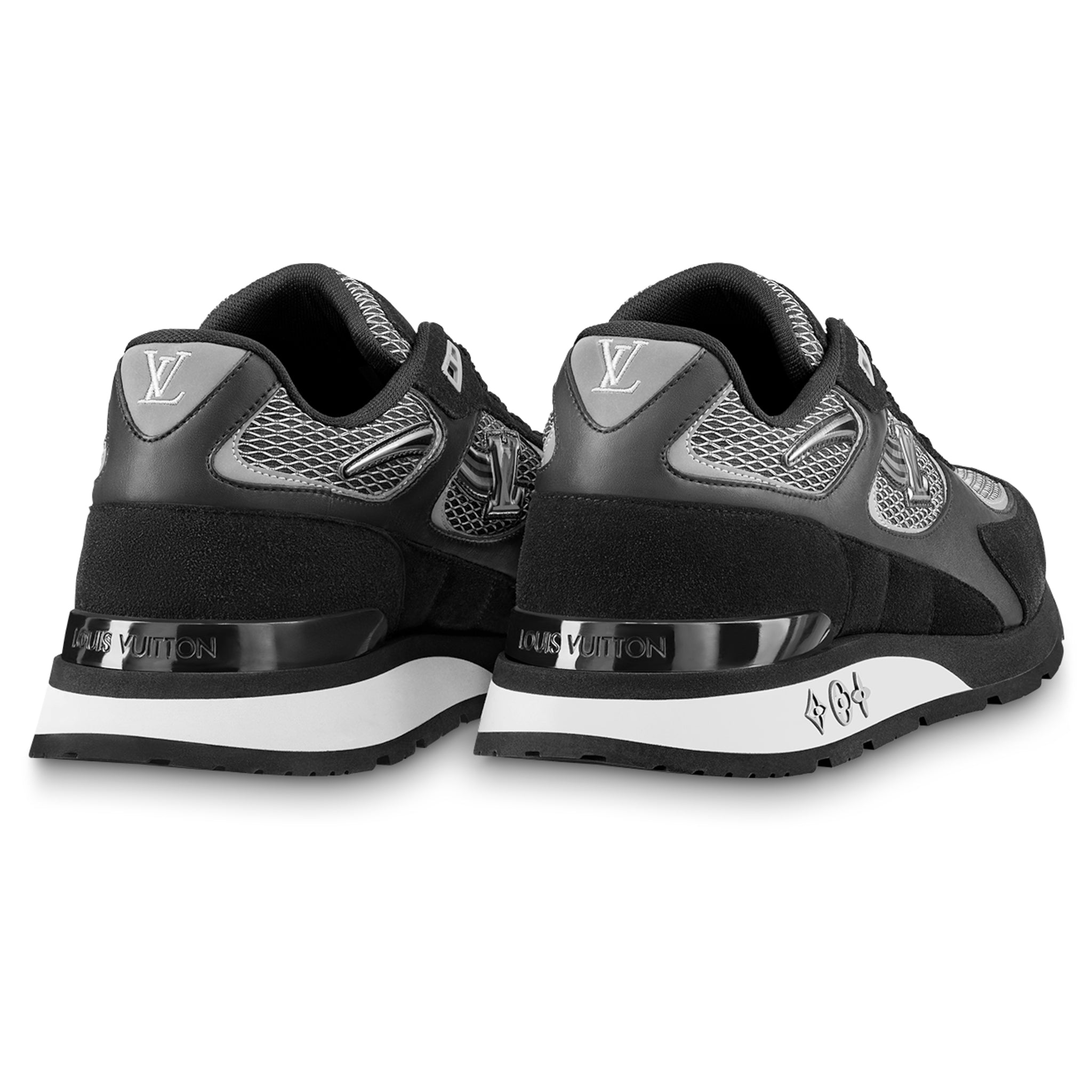 Back view of Louis Vuitton LV Run Away Black Sneaker NVPROD3150014V
