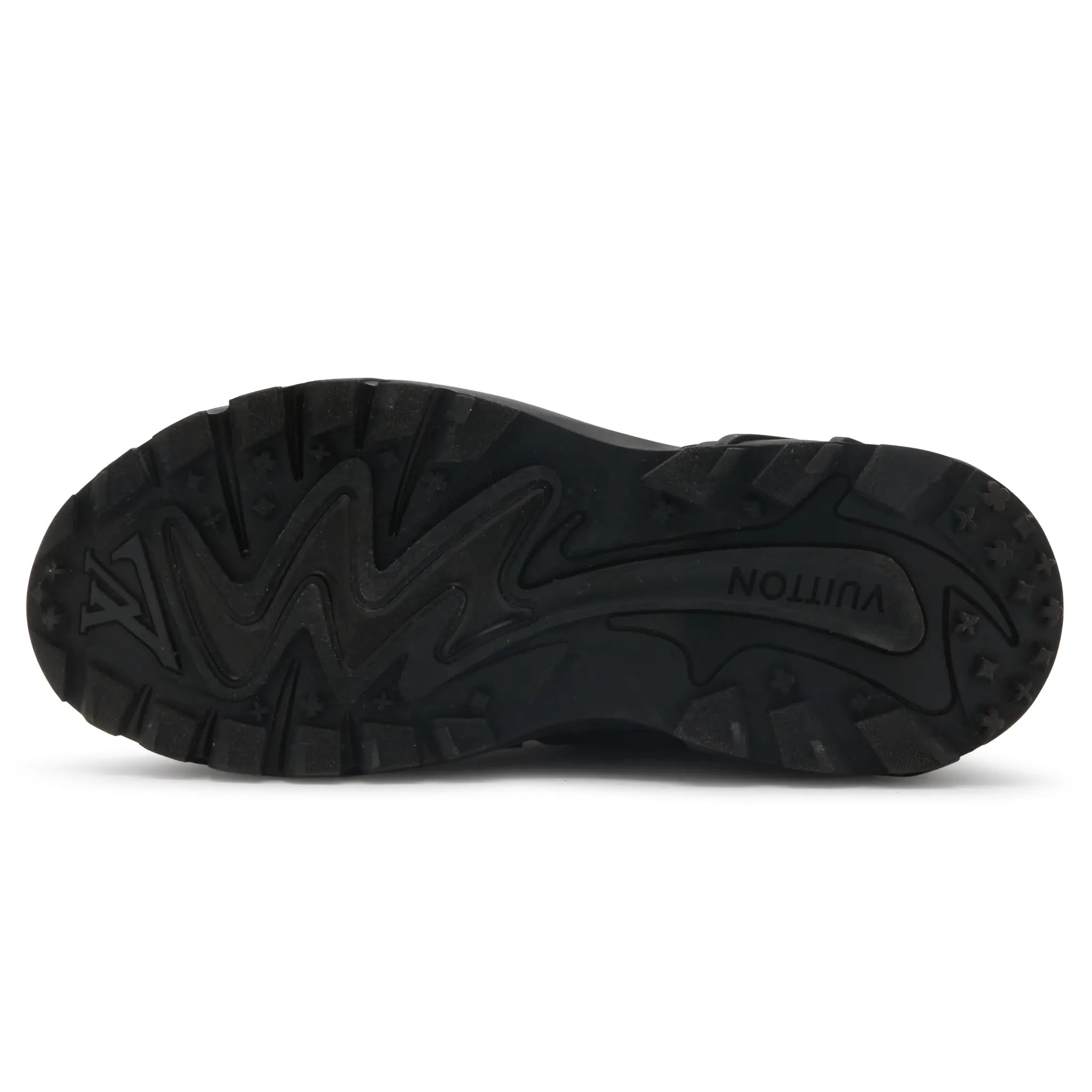 Sole View of Preloved - Louis Vuitton LV Runner Tatic Black Grey Sneaker 1A9UNT