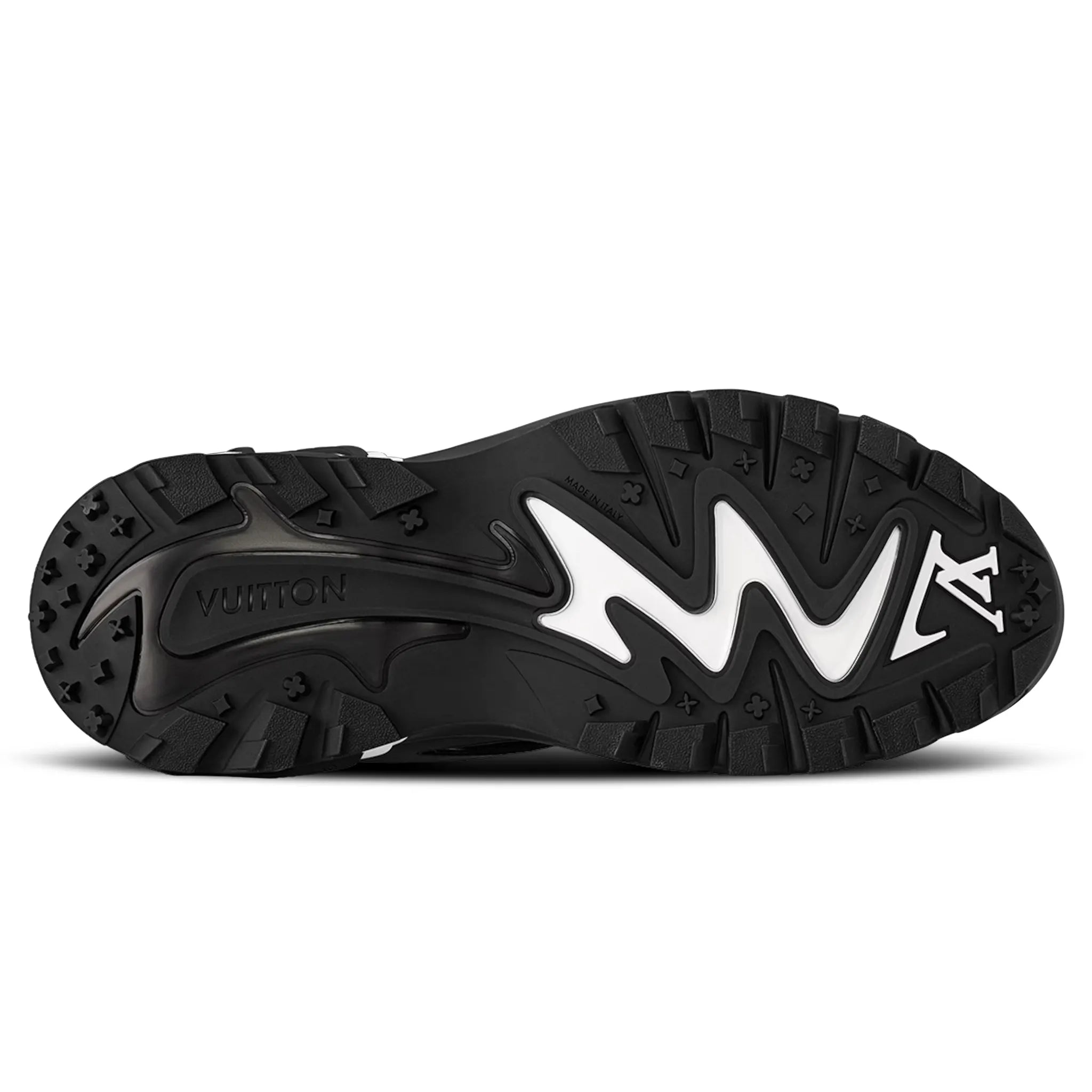 Sole view of Louis Vuitton LV Runner Tatic Black Sneaker 1ACG81