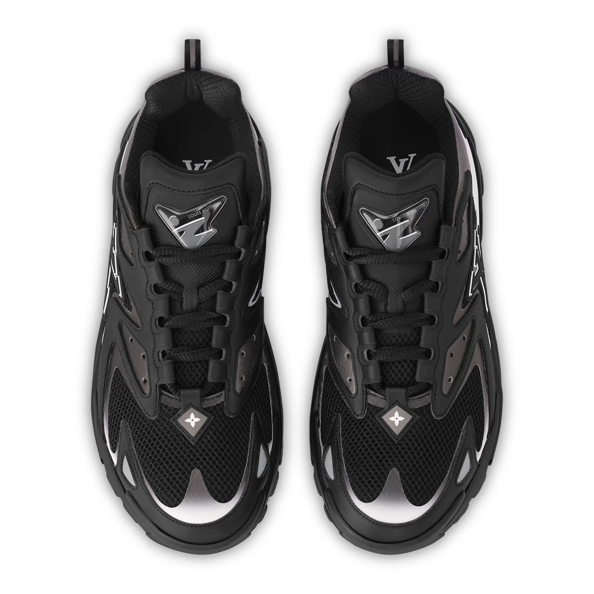 Top view of Louis Vuitton LV Runner Tatic Black Sneaker 1ACG81