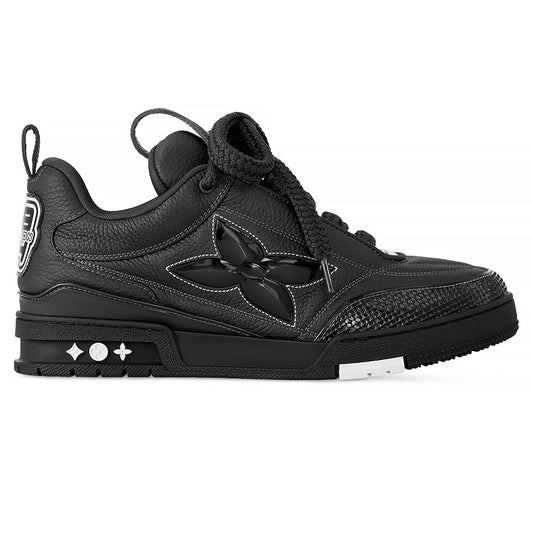 Louis Vuitton LV Skate Grained Leather Trainer Black Sneaker