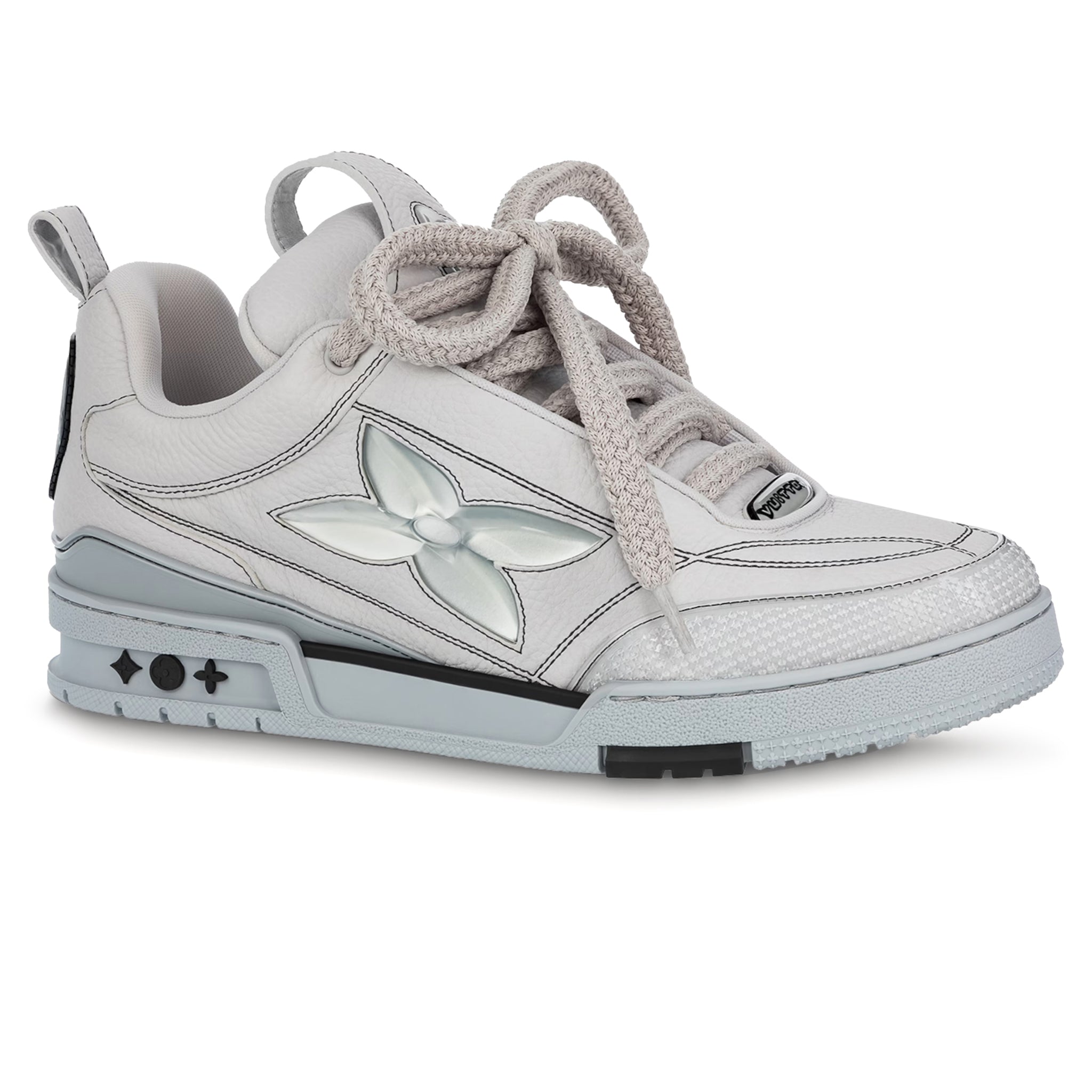 Front side view of Louis Vuitton LV Skate Trainer Grey Sneaker 1ABZ5T