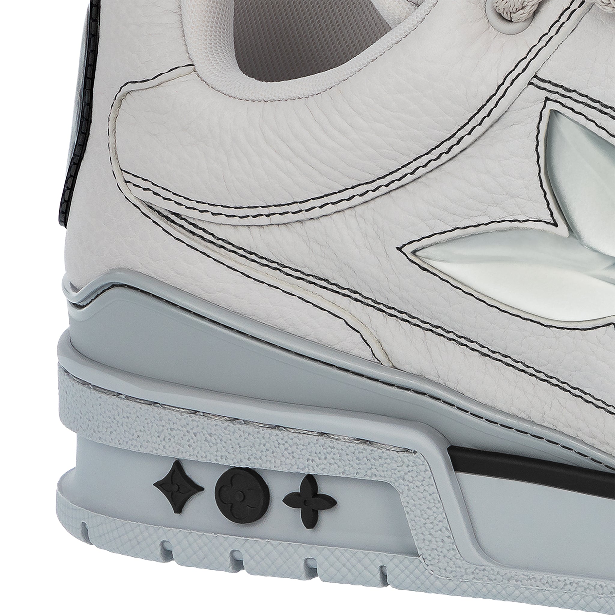Heel of Louis Vuitton LV Skate Trainer Grey Sneaker 1ABZ5T